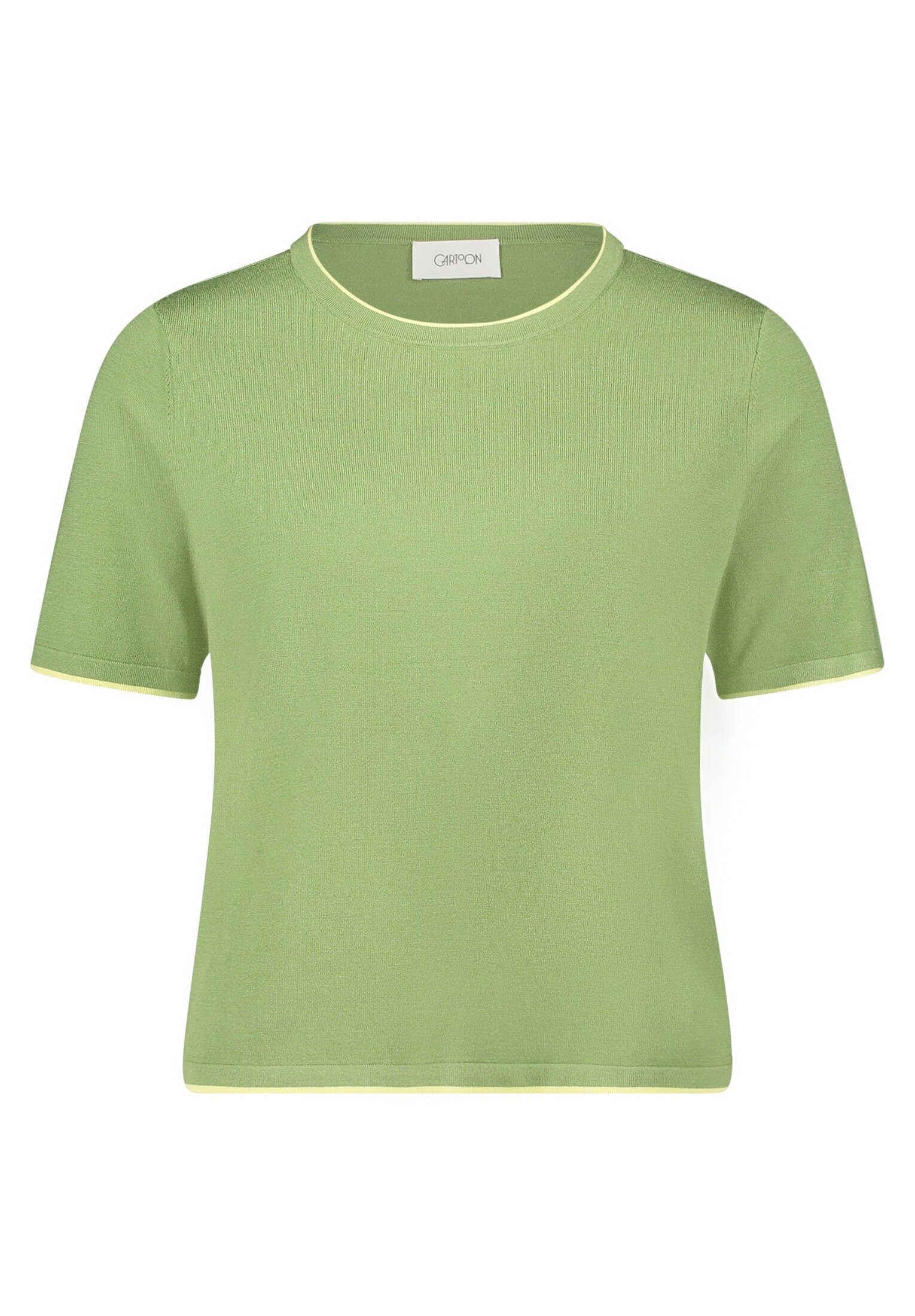 Cartoon Kurzarmshirt Damen mit Rundhalsausschnitt (1-tlg)