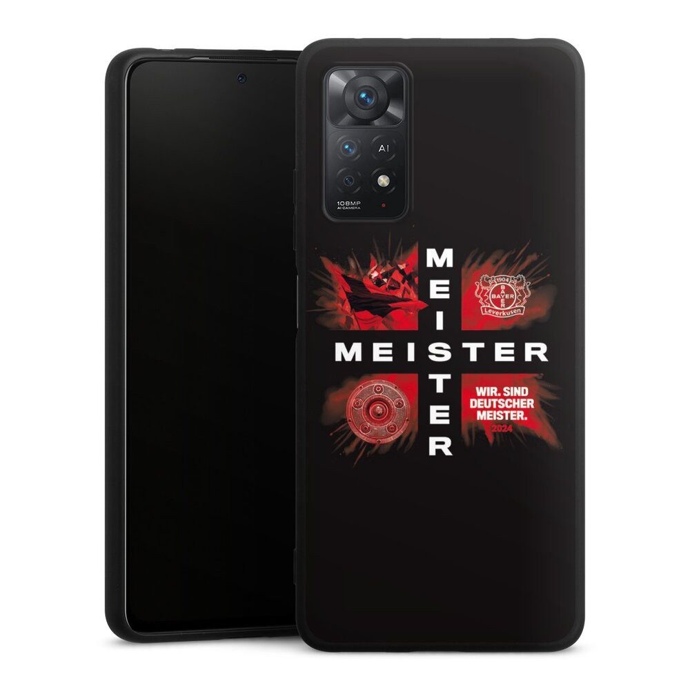DeinDesign Handyhülle Bayer 04 Leverkusen Meister Offizielles Lizenzprodukt, Xiaomi Redmi Note 11 Pro 5G Silikon Hülle Premium Case