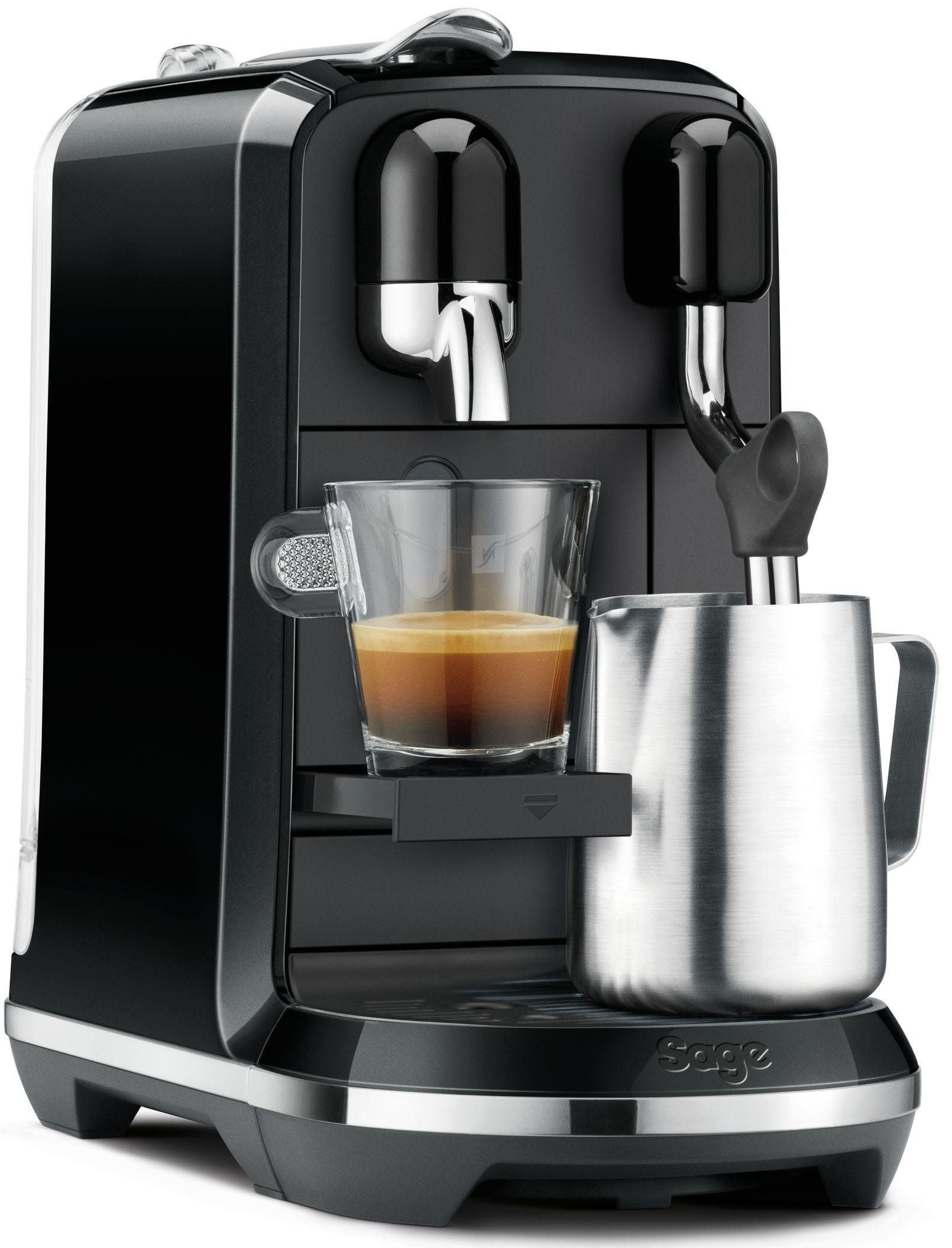 SNE500 Edelstahl-Milchkanne, Kapseln Creatista mit Nespresso mit inkl. Willkommenspaket Uno Kapselmaschine 14