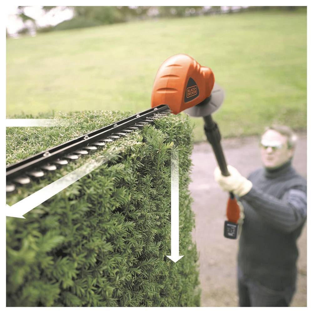 Black + Decker Heckenschere Akku Akku-Heckenschere inkl. Akku, inkl. Ladegerät 18 V Li-Ion 430 mm, inkl. Akku, inkl. Ladegerät