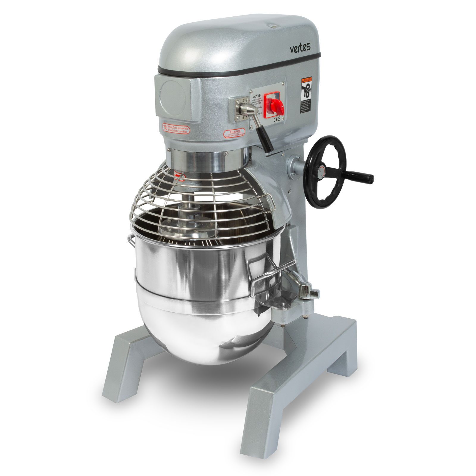 vertes Küchenmaschine, 1500 W, 40L Kapazität, Edelstahl Rührschüssel, 3 Stufen 80, 160 und 310 U/min