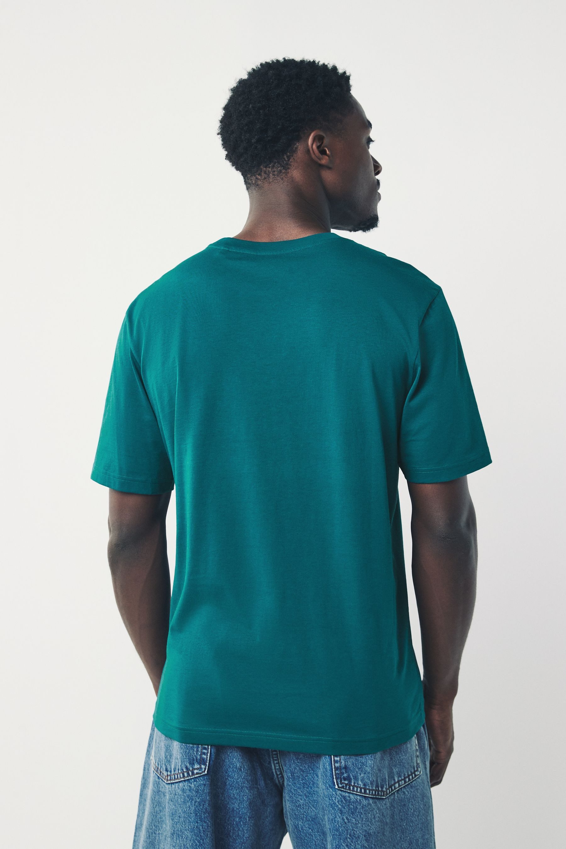 Next T-Shirt Essential Regular Fit Rundhals-T-Shirt günstig online kaufen