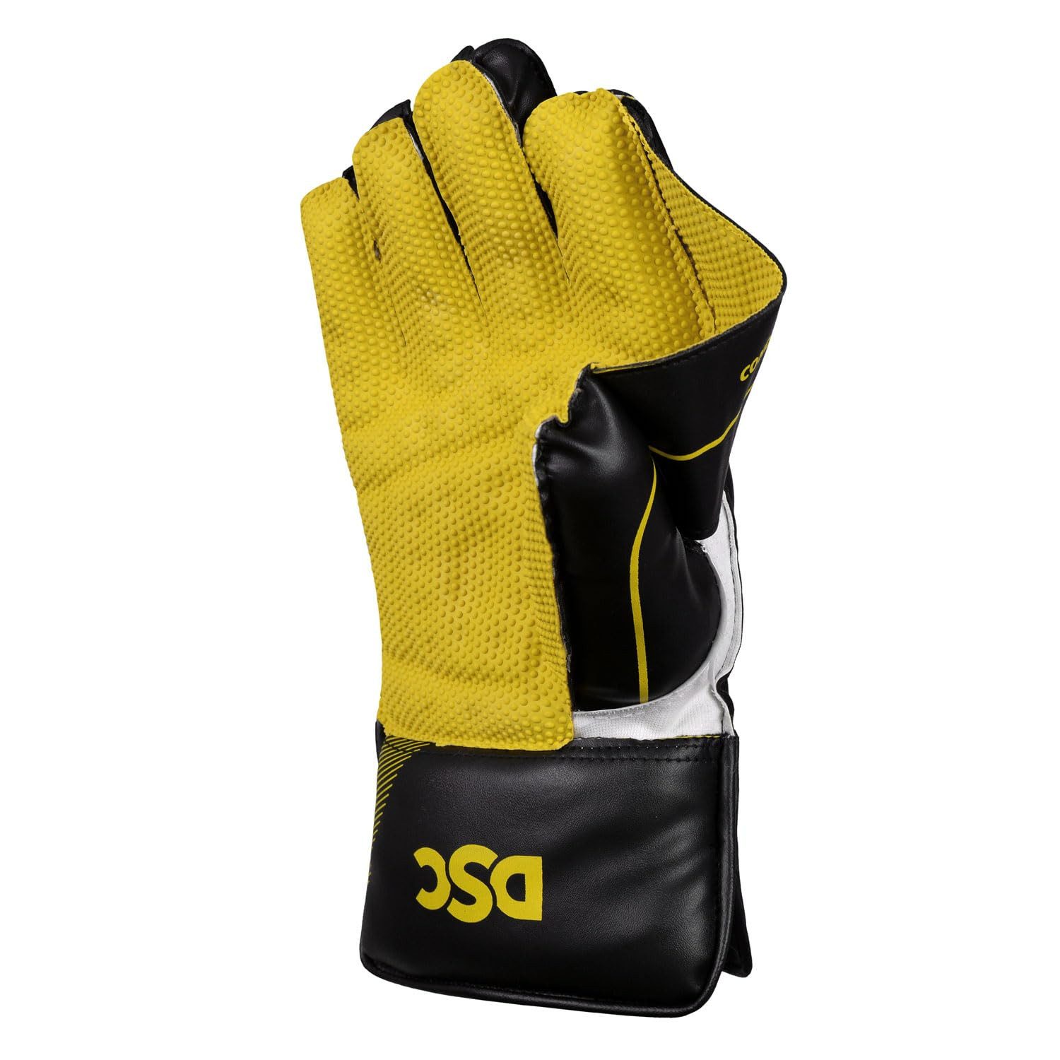 DSC Multisporthandschuhe Condor Ruffle Cricket Wicket Keeping Handschuh (Bestandteile des Pakets: 1 Paar Wicket Keeping Glove., optimale Schweißabsorption, sie bieten Komfort und Leistung) Für beidhändige Spieler, Cricket Wicket Keeping Schutz