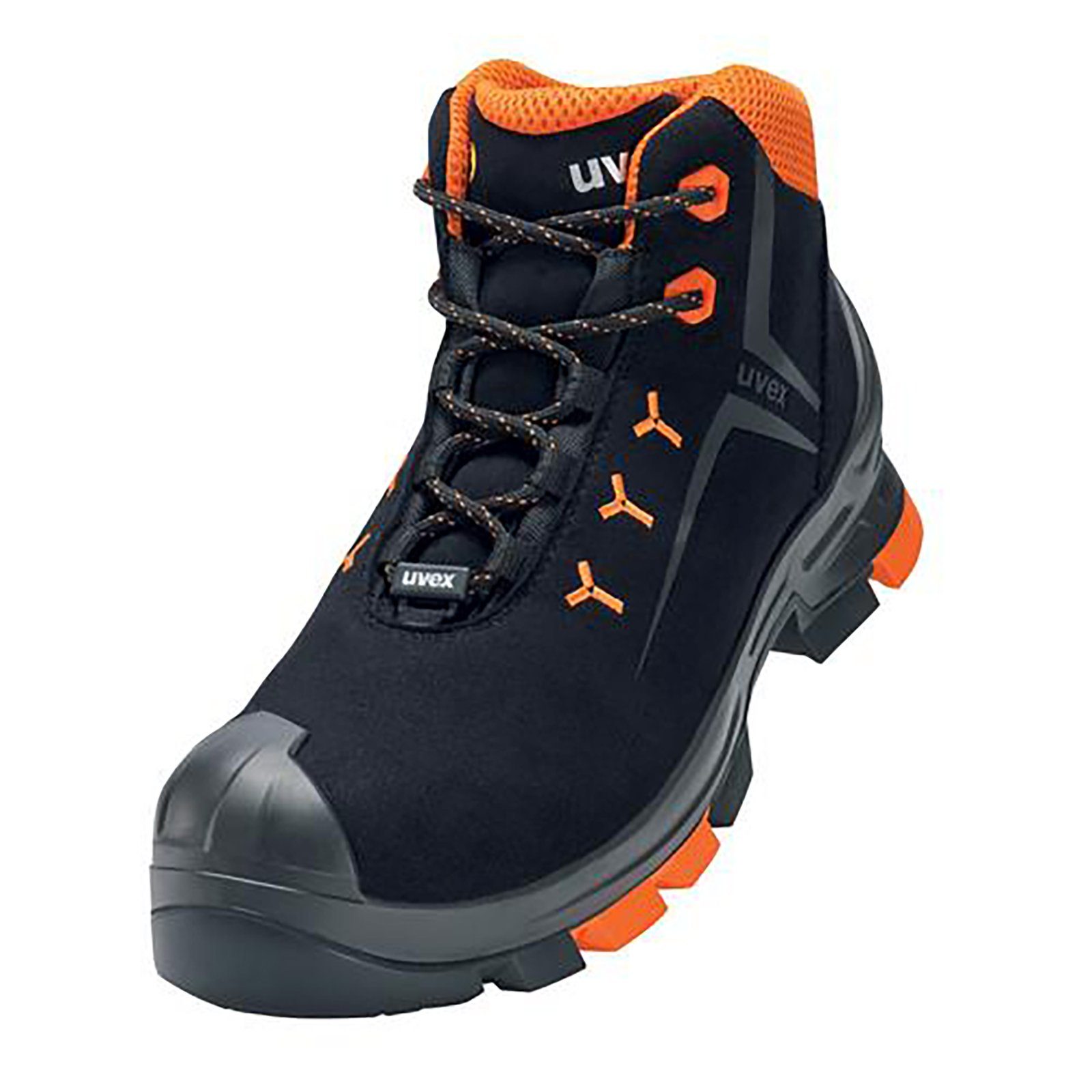 Uvex 2 Stiefel S3 schwarz, orange Weite 10 Sicherheitsstiefel