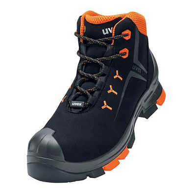 Uvex 2 Stiefel S3 schwarz, orange Weite 14 Sicherheitsstiefel