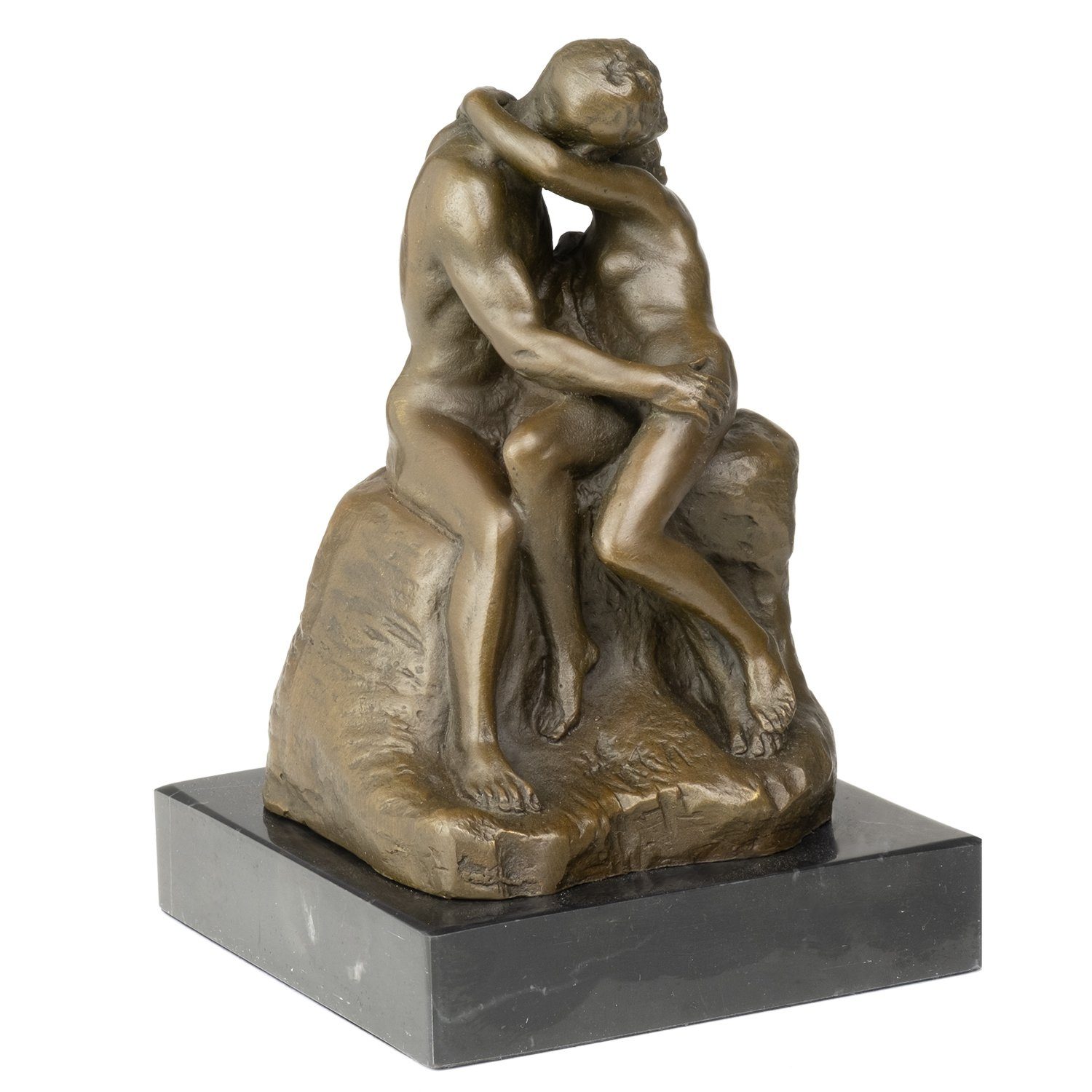Moritz Bronzefigur von Antik-Stil Kuss Skulptur Rodin, Skulpturen Figuren Statue