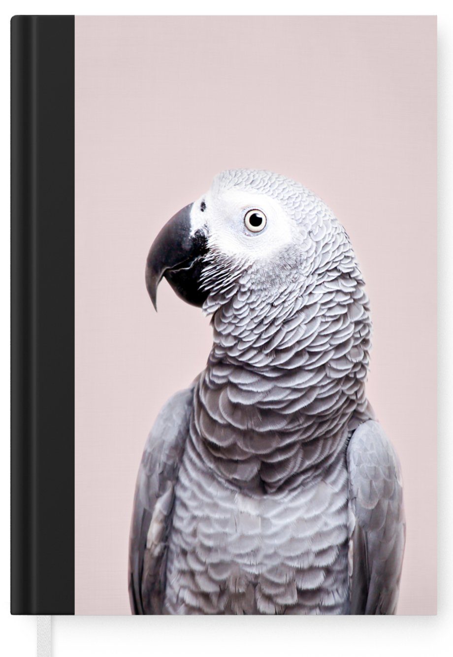 Seiten, Papagei Natur, - Grau Tagebuch, MuchoWow Merkzettel, Tiere - A5, Journal, Haushaltsbuch Notizheft, - Notizbuch 98