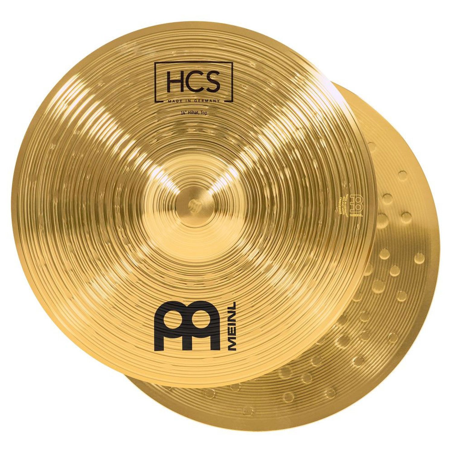 Meinl Cymbals Becken Meinl Becken HCS14H Hi-Hat 14 Zoll, Becken, Vielseitig für Rock, Pop, Funk, Latin und mehr