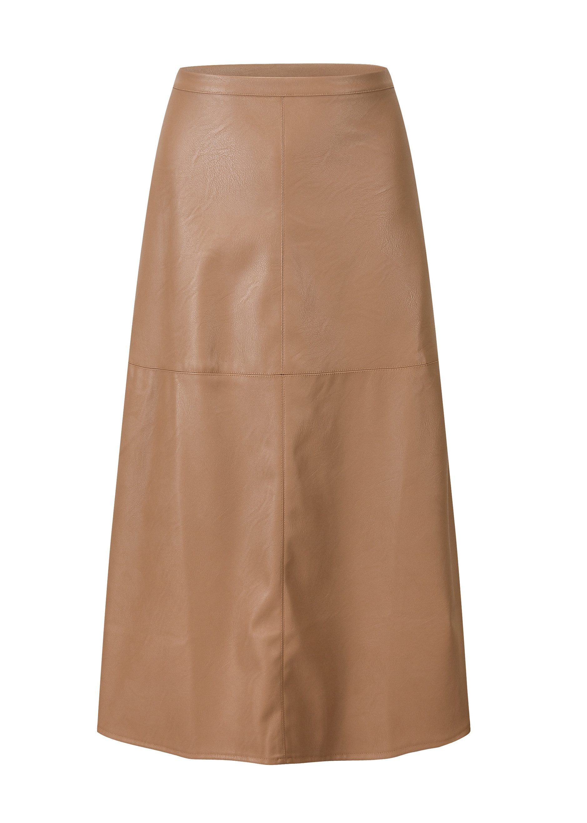 SASSYCLASSY Minirock Femininer A-Linien-Rock Damen aus Kunstleder Schwingen günstig online kaufen