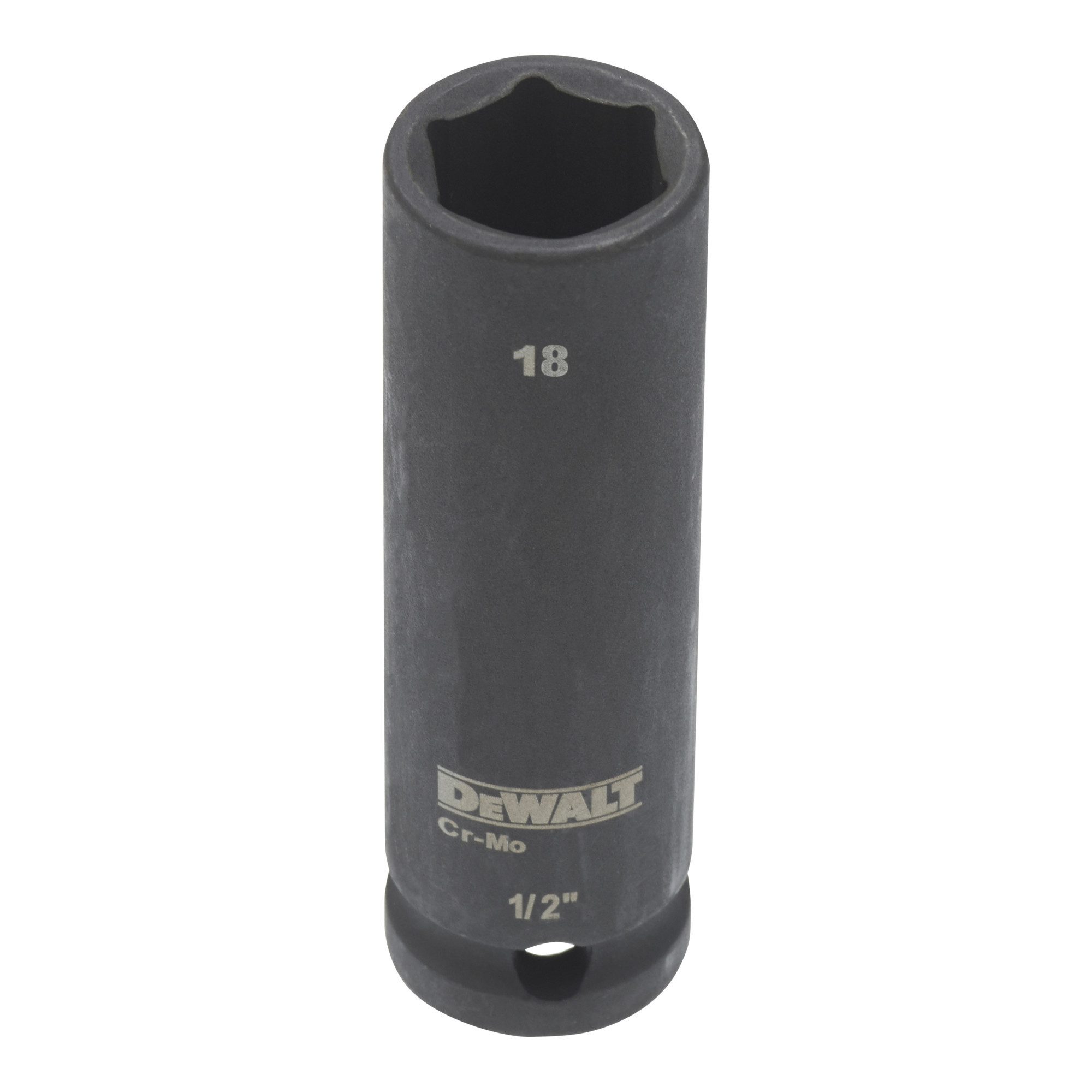DeWalt Stecknuss DEWALT Steckschlüssel Lang 18mm 1/2 schlagfest