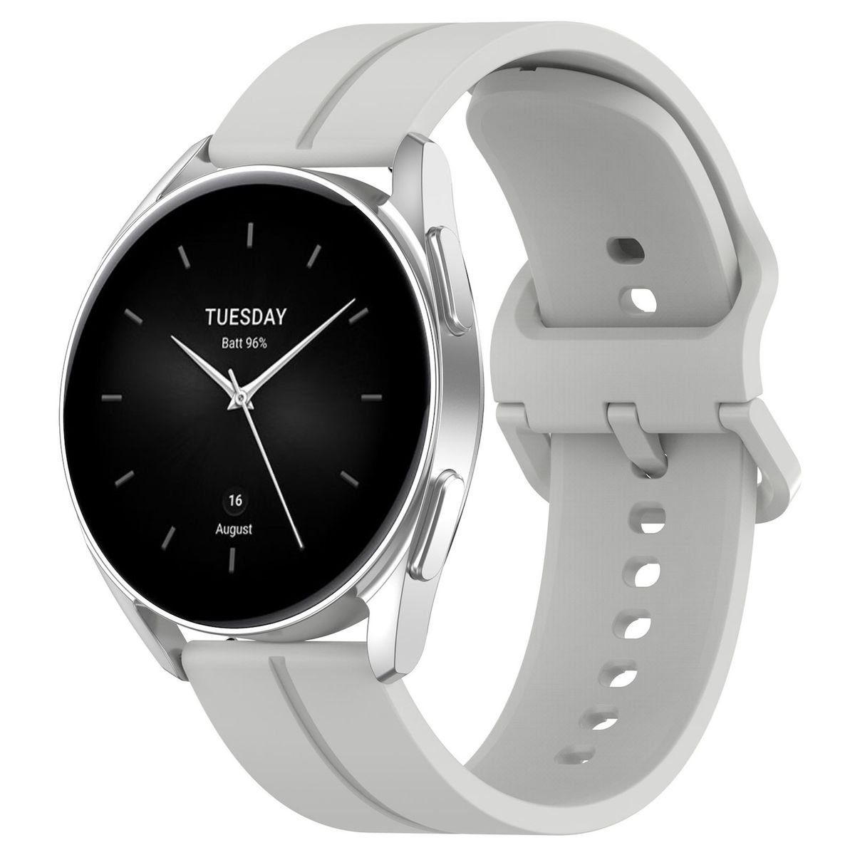 Watch Ersatz Smartwatch-Armband Pro hochwertiges Xiaomi 2 Für Silikon Wigento Armband Grau