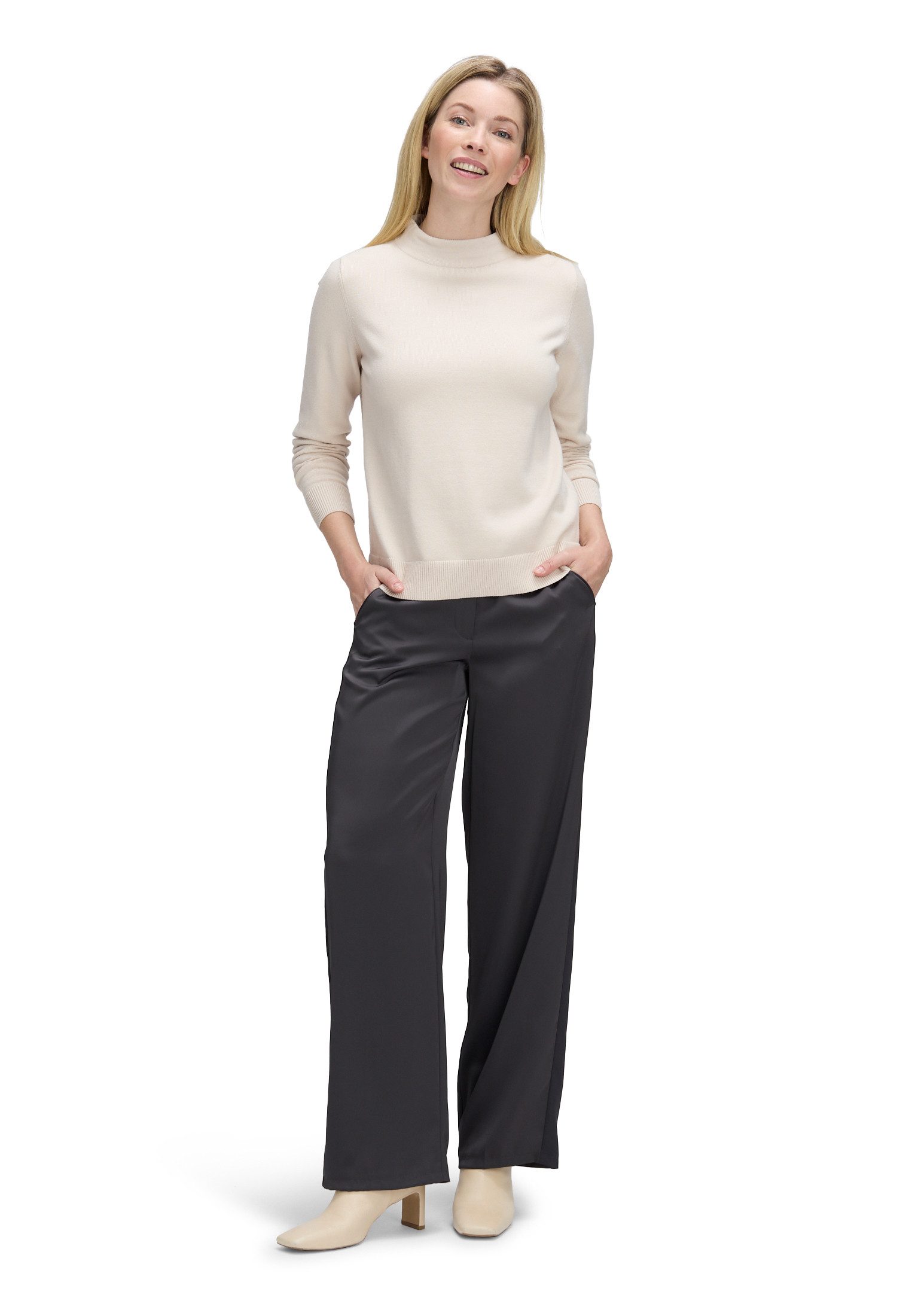 Betty Barclay Strickpullover Damen mit Stehkragen (1-tlg)