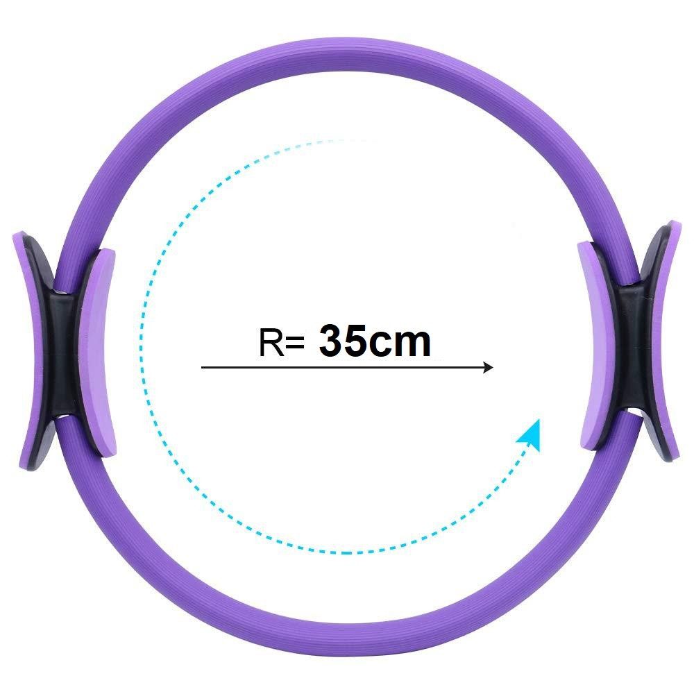 velov Pilates-Ring 38cm Durchmesser Fitness Ring Hüfttrainer Trainingsgerät Beckenboden