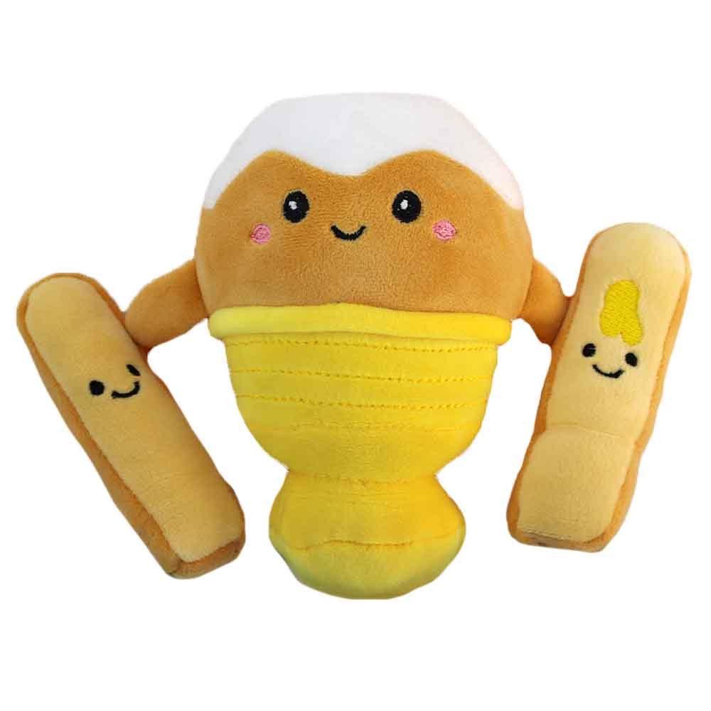 PMS Kuscheltier Squishy Frühstück Kuscheltier Ei - ca. 13 cm (1-St)