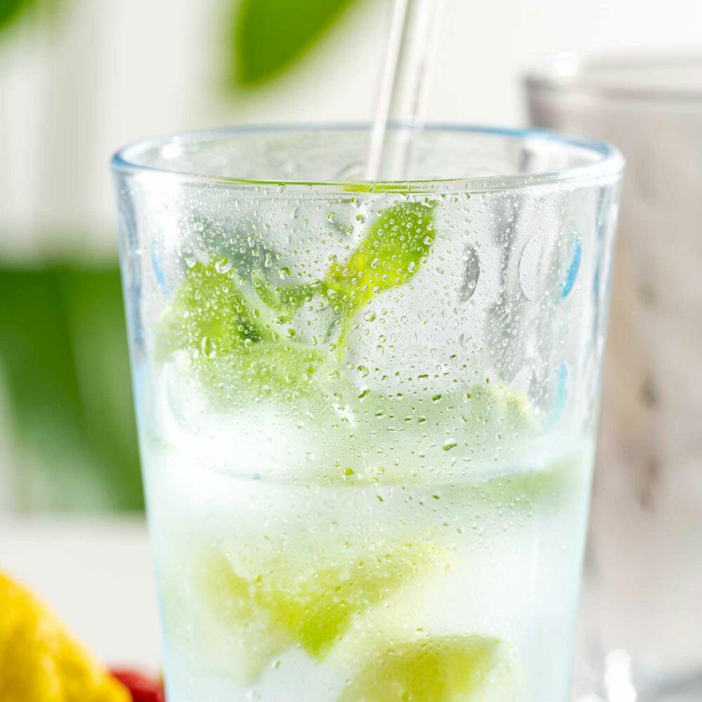 LEONARDO Becher Optic, Hellblau, 540 ml, Kalk-Natron-Glas