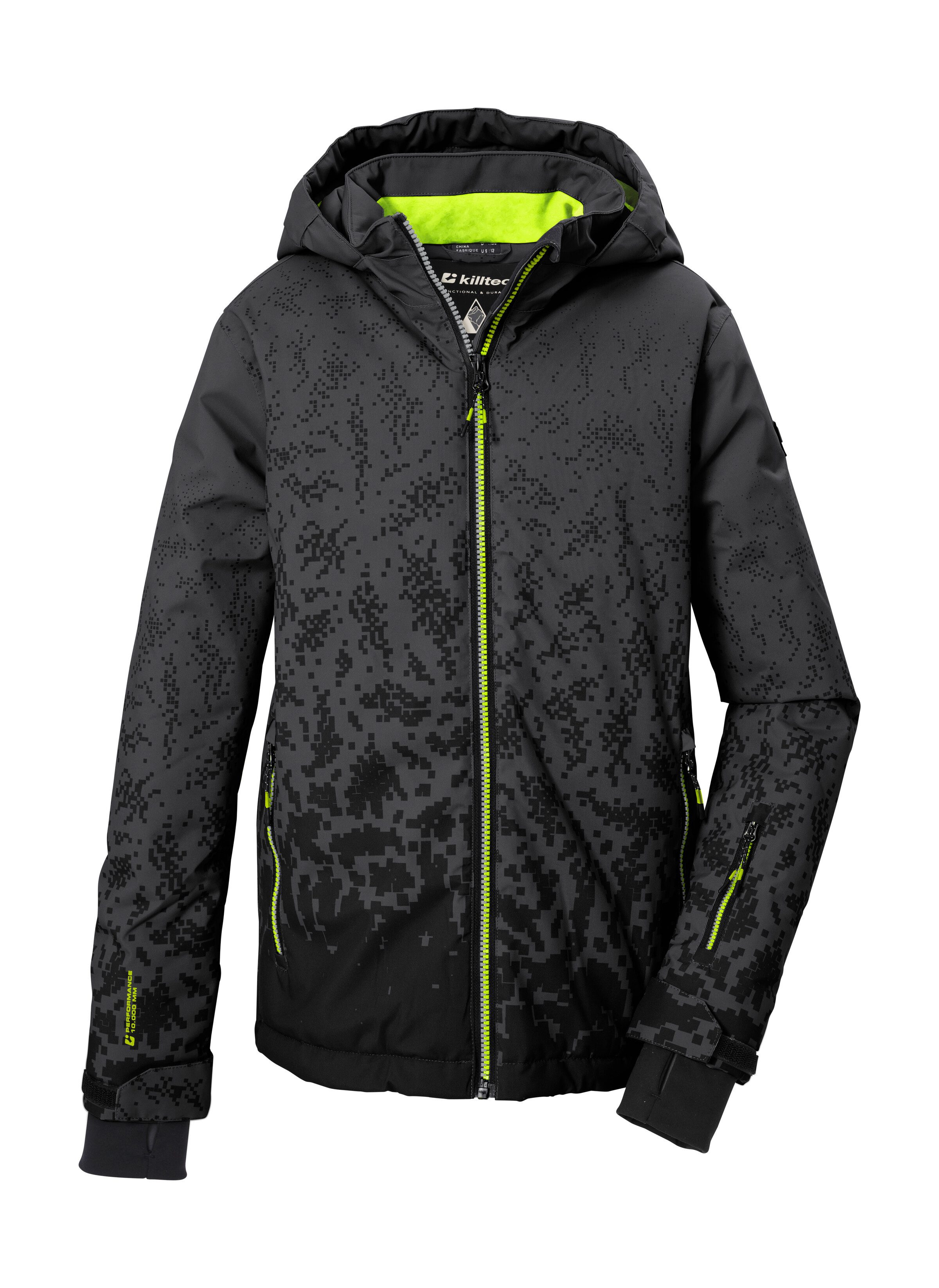 Killtec Skijacke KSW 204 BYS SKI JCKT Wind- und wasserdichte Ski-Jacke mit All-over-Print und Kapuze