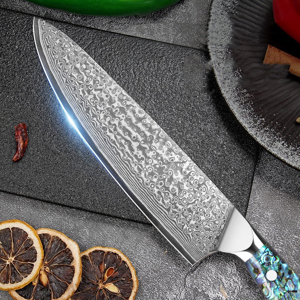 KingLux Kochmesser Damast Chefmesser 20cm Klinge Damaststahl Fleischmesser