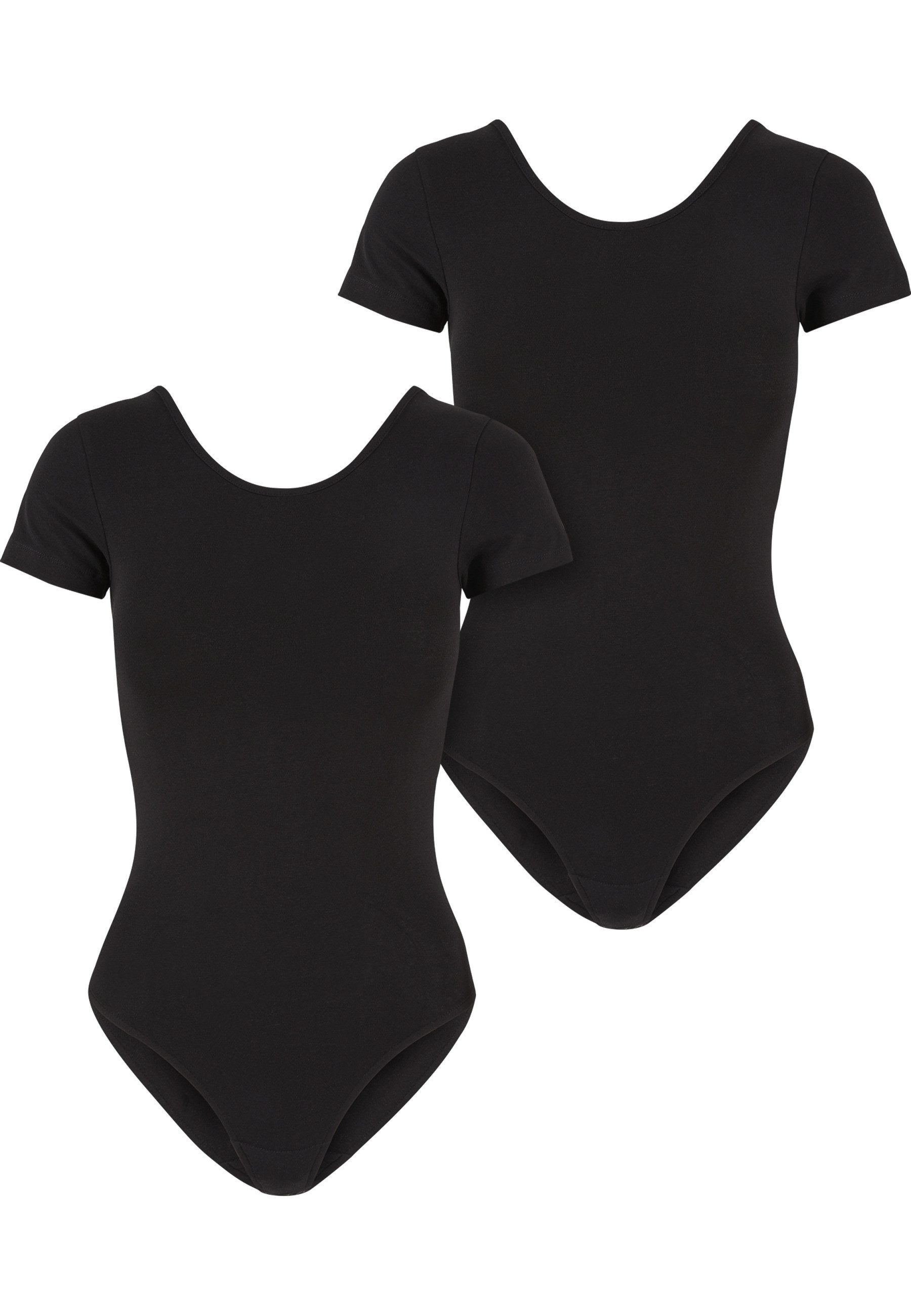 URBAN CLASSICS T-Shirt Urban Classics Ladies Organic Stretch Jersey 2-Pack (1-tlg)