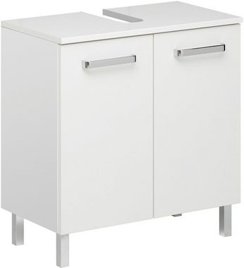 Saphir Badmöbel-Set Quickset 5-teilig, Waschbeckenunterschrank mit LED-Spiegelschrank, (Komplett-Set, 5-St), mit Hochschrank, Unterschrank, Hängeschrank, 9 Türen, inkl. Türdämpfer