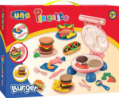 Diakakis Knetform-Set »Burger Fast Food 10 Knetstangen Soft Knete Presse«