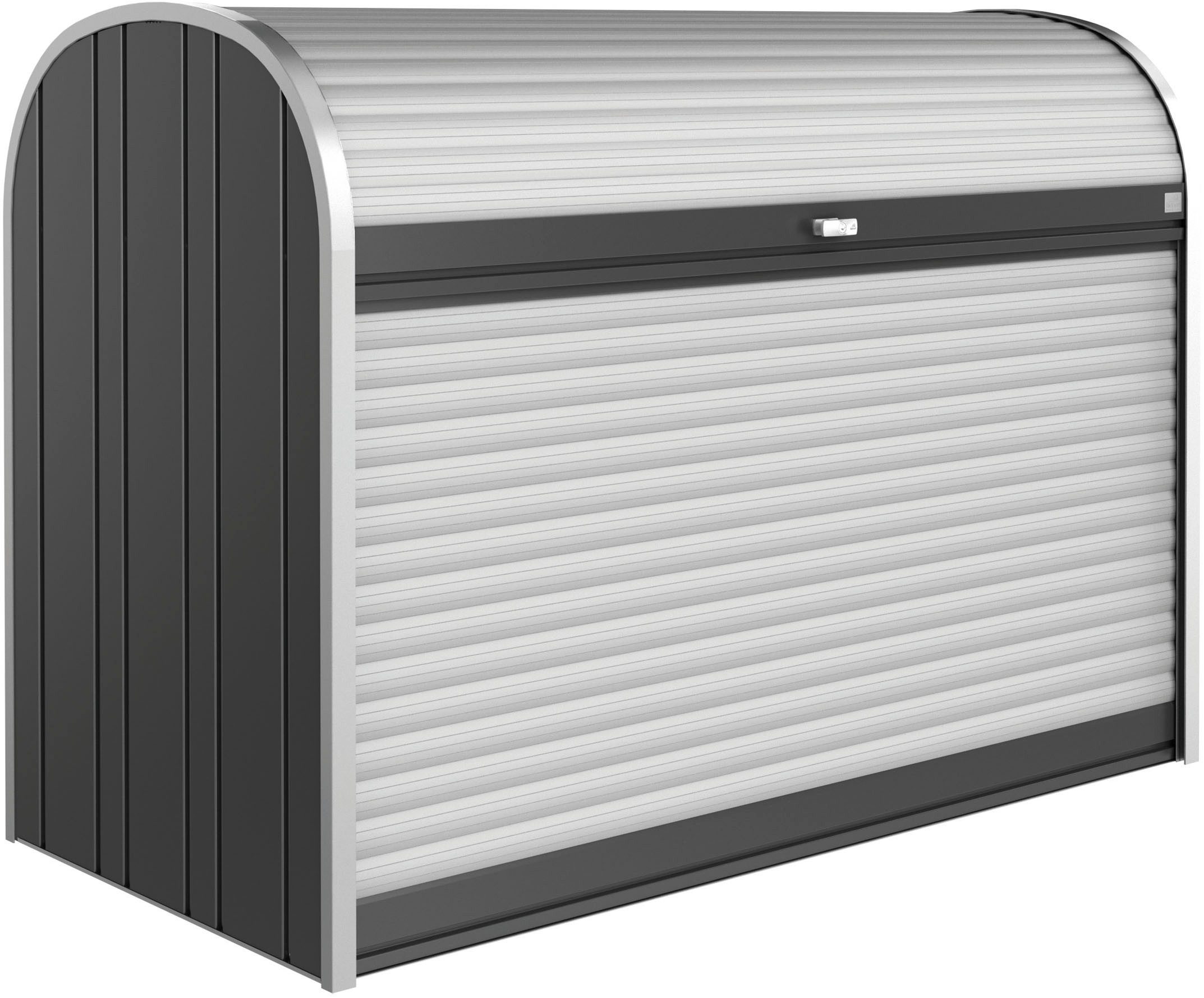 Biohort Gartenbox STOREMAX Gr. 190, verschiedene Farben, 190x96,5x136 cm, Ideal als Mülltonnenboxoder Fahrradgarage