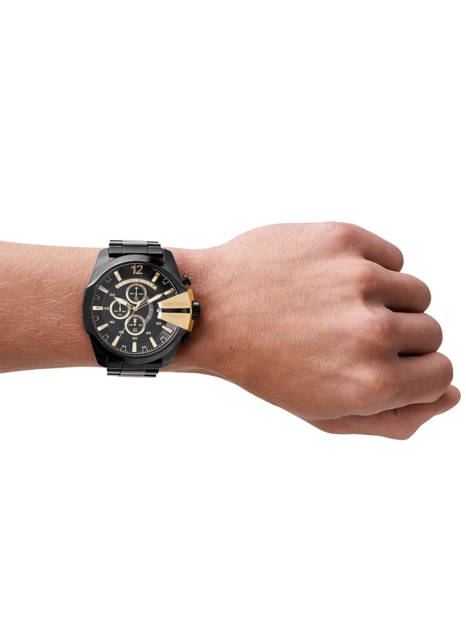 Diesel Chronograph DZ4338 DZ4338, Diesel DZ4338 Chronograph Uhr Herrenuhr Edelstahl Chrono Datum schwarz