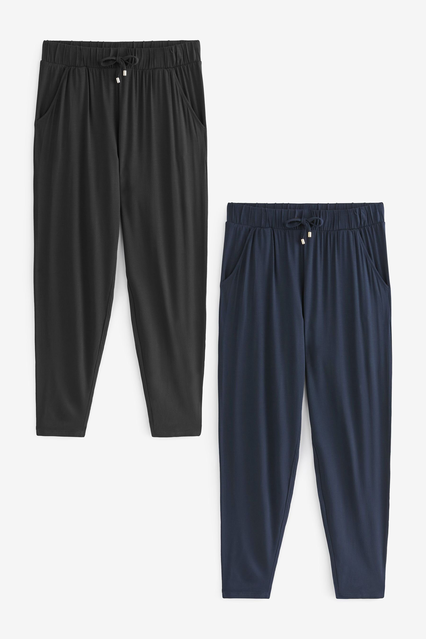 (2-tlg) Black/Navy Jogginghose Blue Next