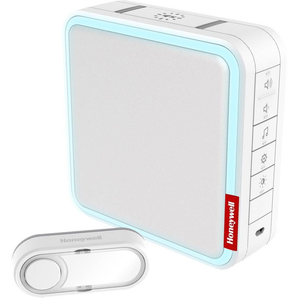 Honeywell Smart Home Türklingel Funk-Gong-Set mit Klingeltaster DC917S