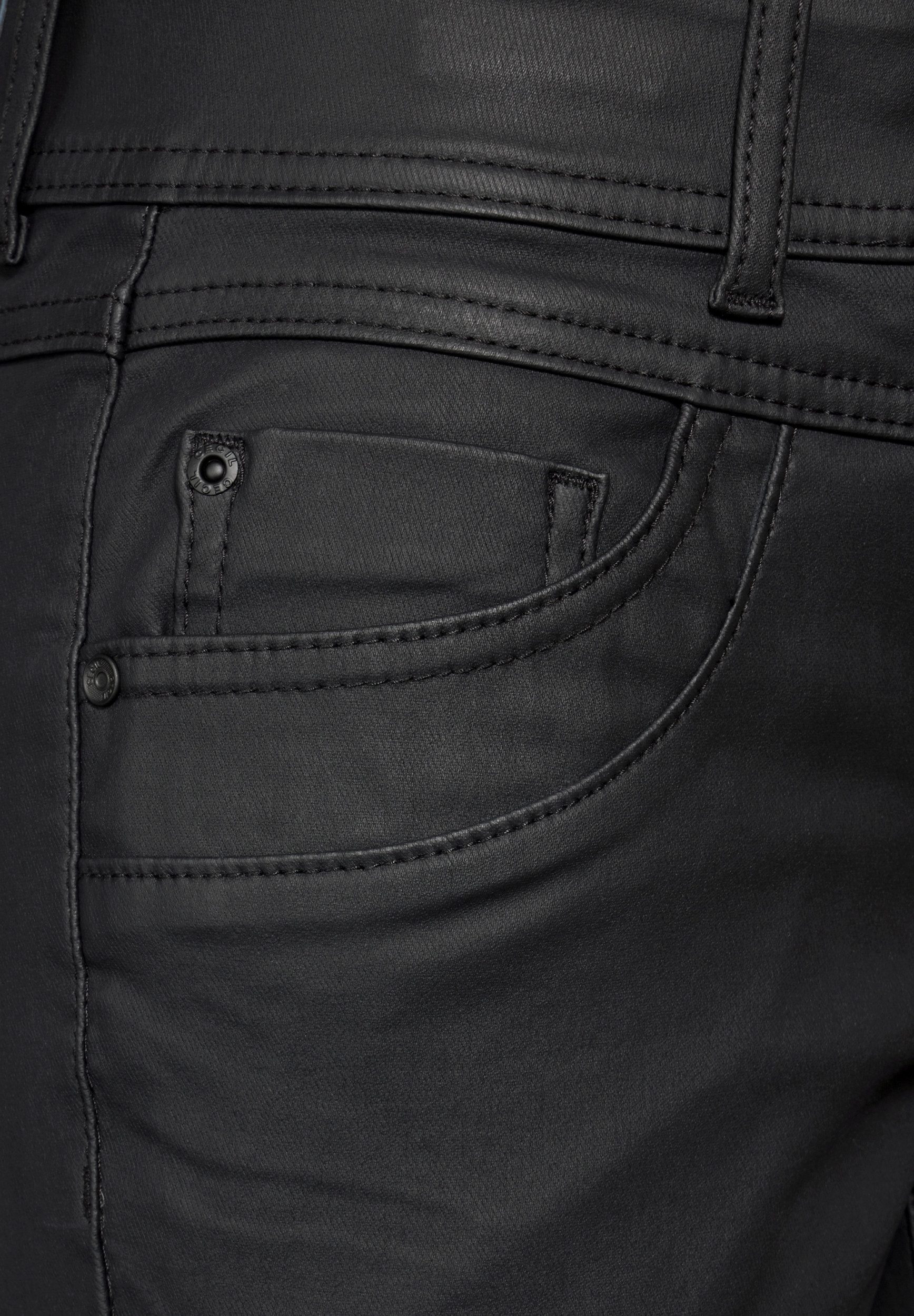 CECIL Chinos NOS Style Scarlett Coated Black günstig online kaufen