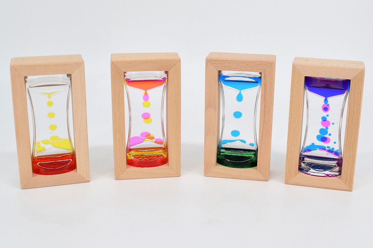 CHiLA Sanduhr Sanduhr schwebende Tropfen - Holz einzeln