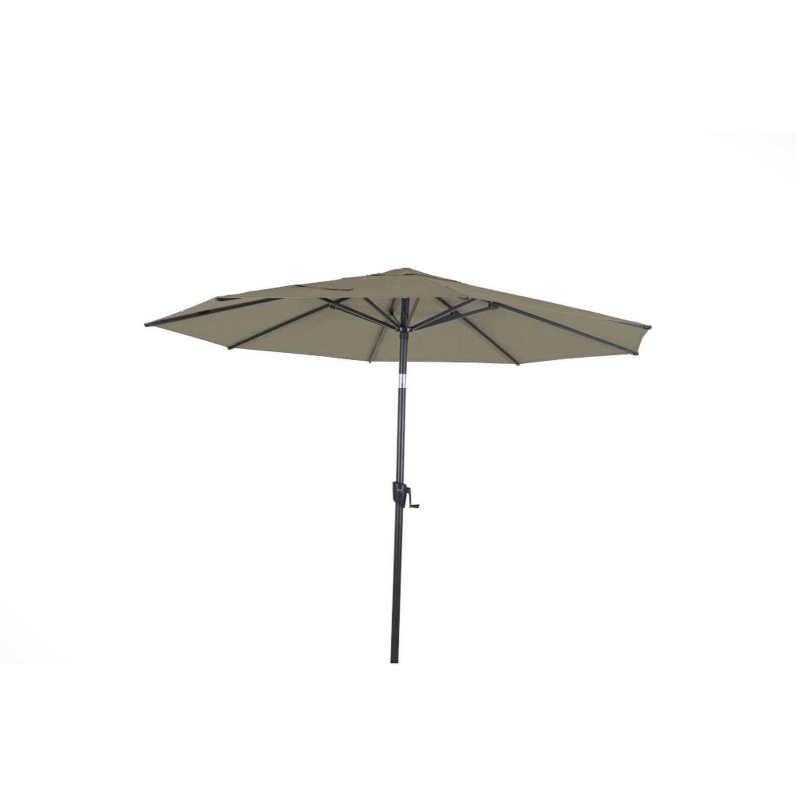 Siena Garden Sonnenschirm PINO Sonnenschirm Ø 300 cm taupe-meliert – Alu Mittelstockschirm