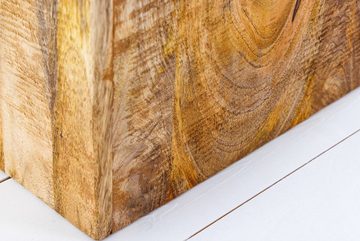 riess-ambiente Beistelltisch CURACAO 40cm natur (Set, 2-St), Wohnzimmer · Mango-Massivholz · Würfel · handmade · lackiert · Design