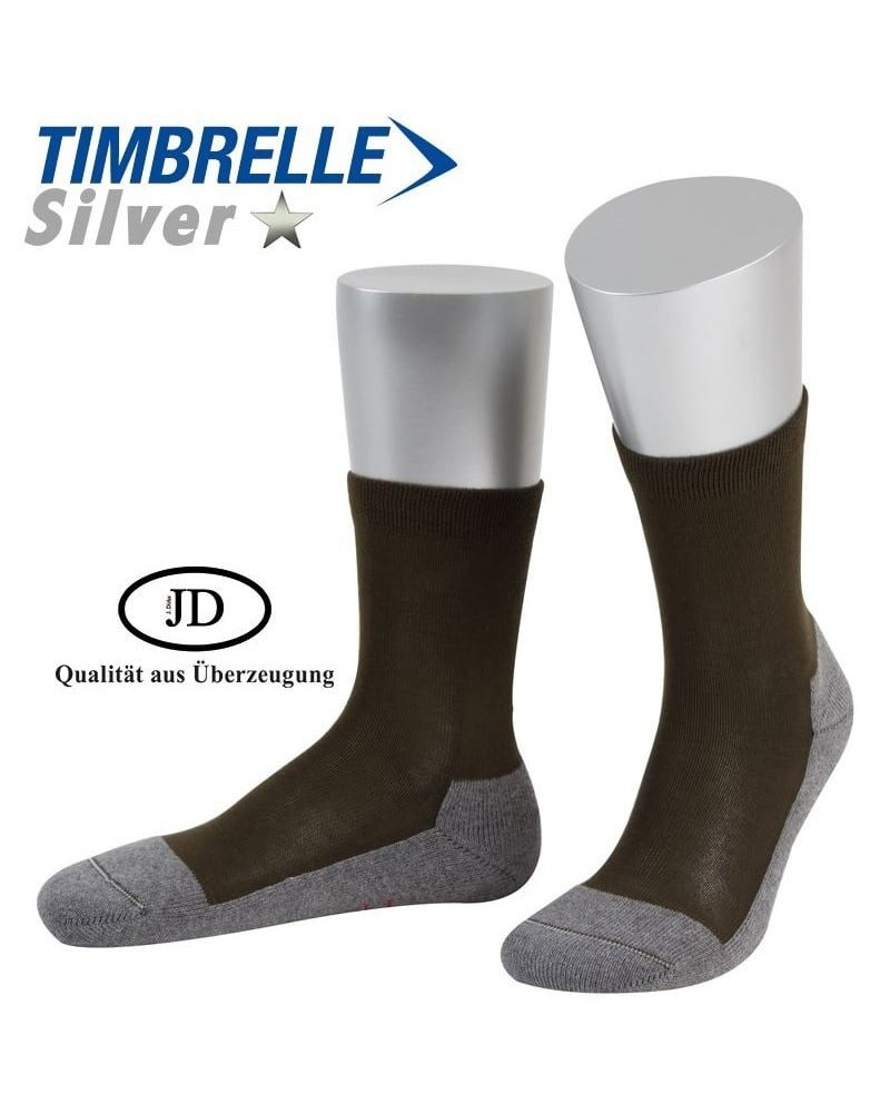 JD Socken Tagessocken Crew Silberionen Jagdsocke olivegrün - 1 Paar günstig online kaufen