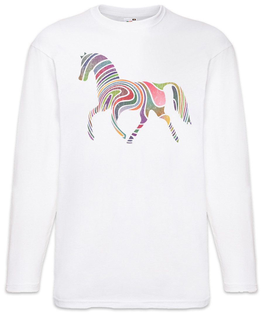 Langarmshirt Colored Horse I Langarm T-Shirt Pferd Pferde Reiter Reitsport Turnier
