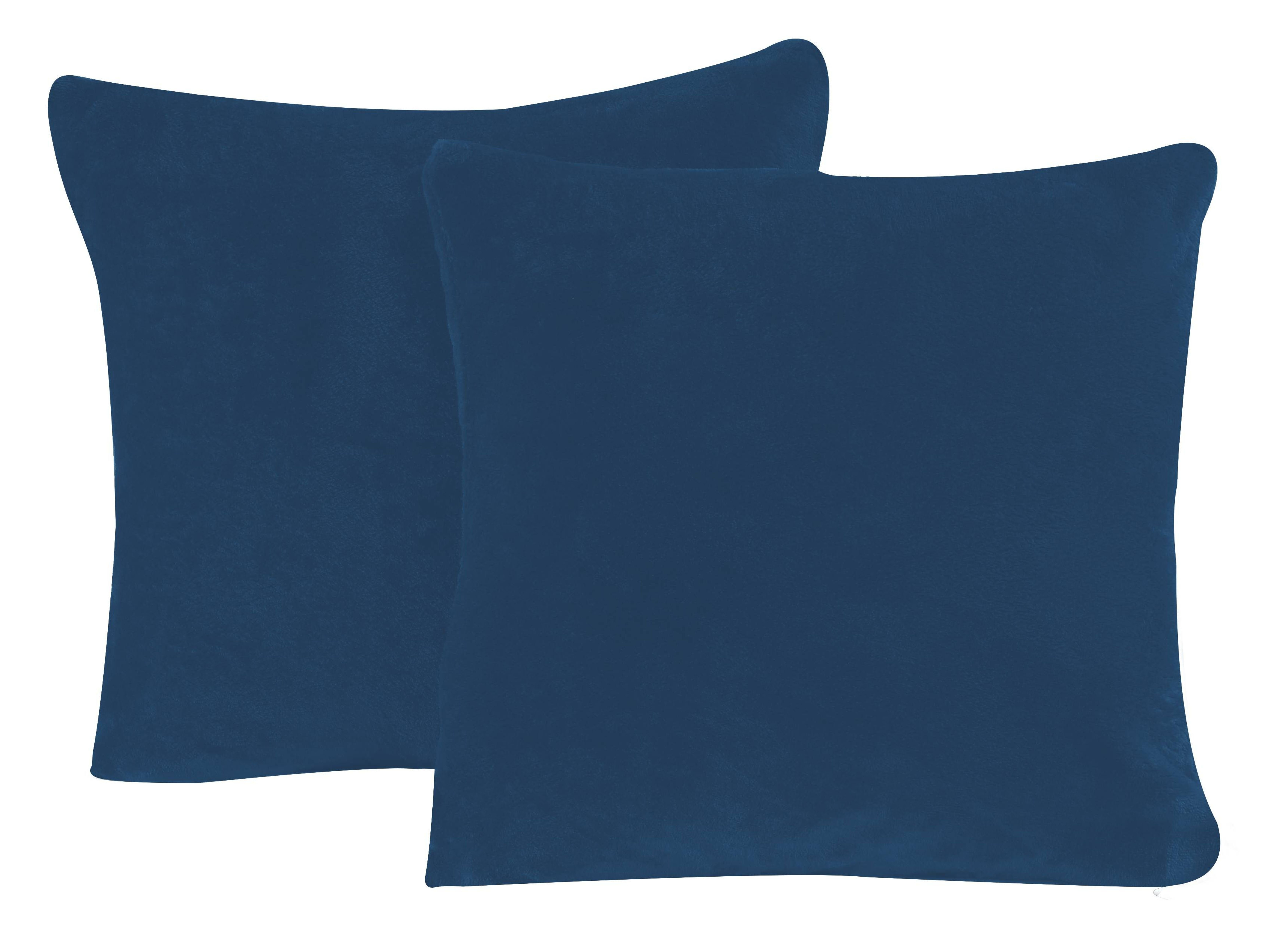 One Home Kissenbezüge Winter Cashmere Touch Unifarben, (2 Stück), flauschig kuschelig warmes Teddy Plüsch