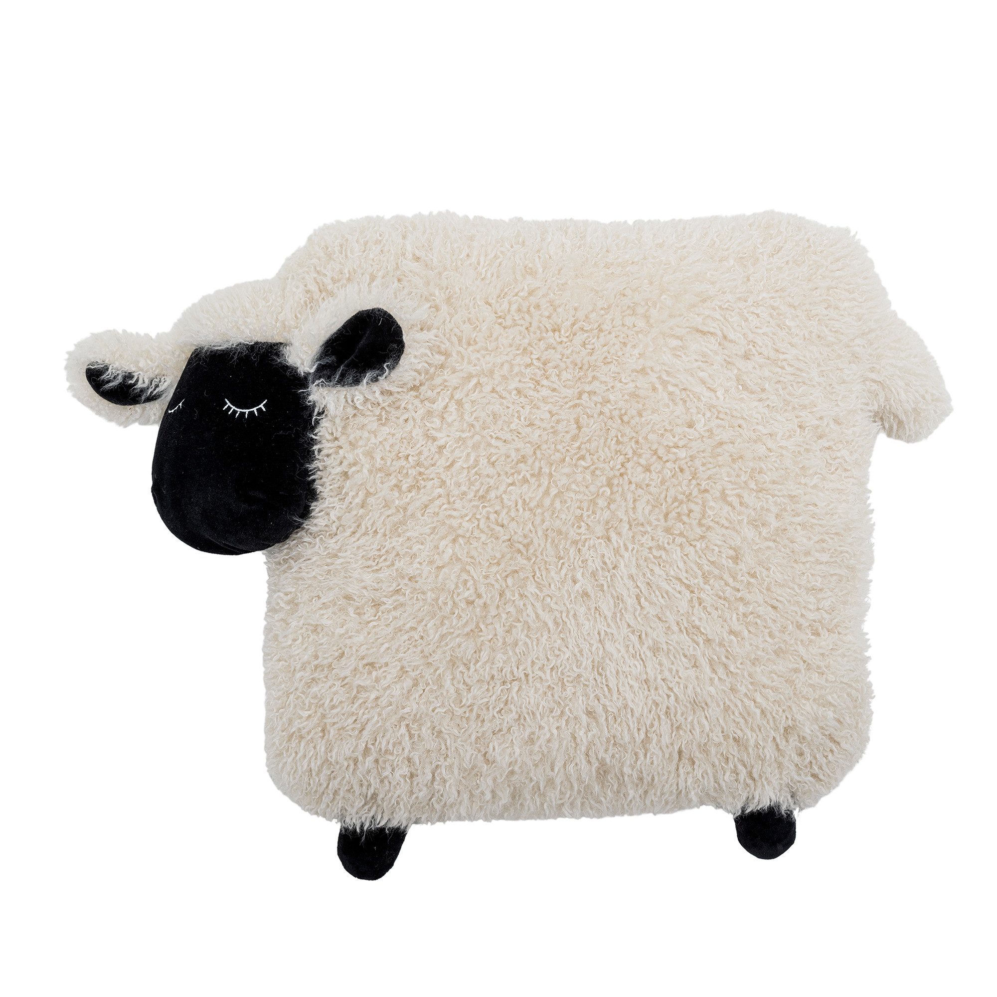 Bloomingville Dekokissen Dolly, kuscheliges Schaf