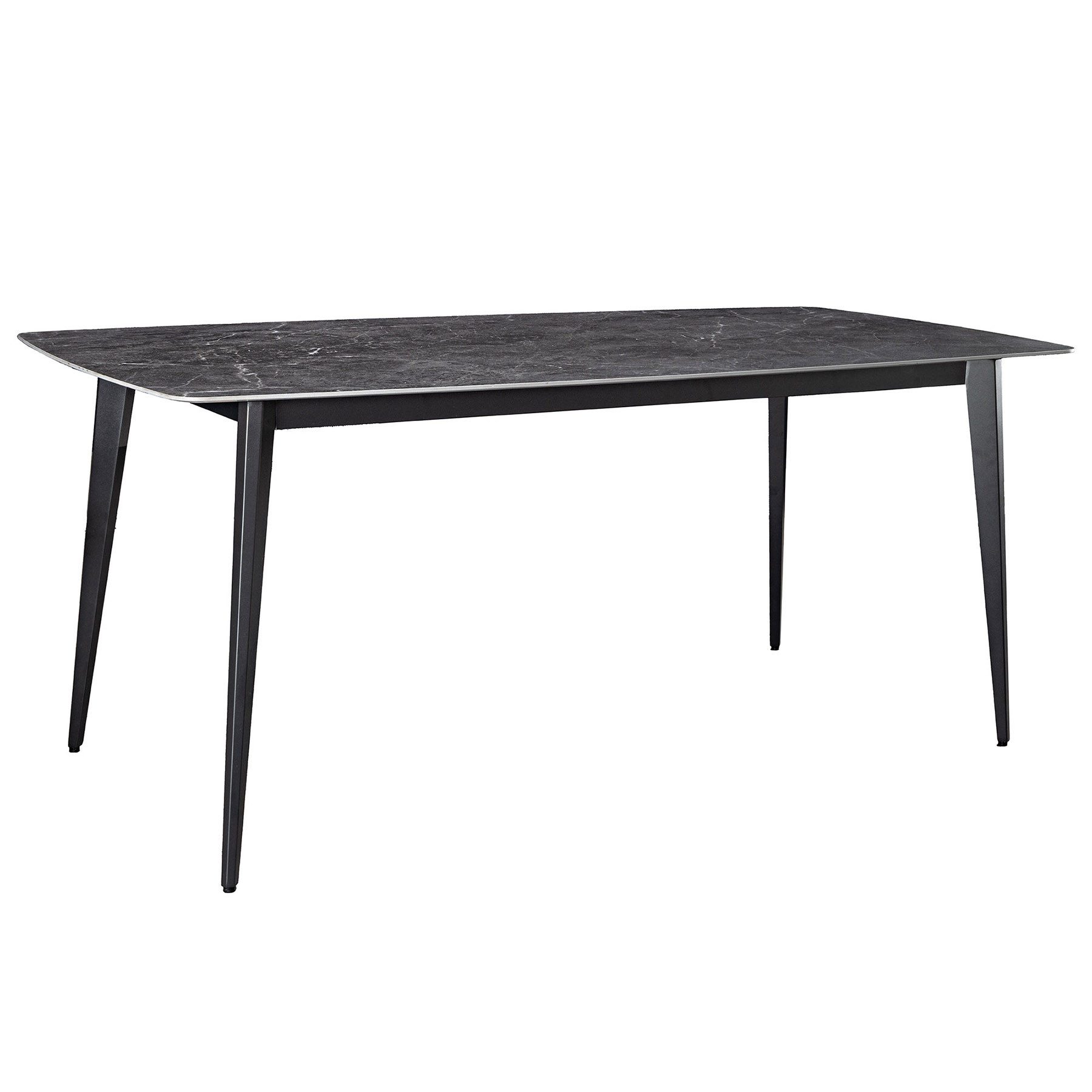 riess-ambiente Esstisch MILANO 160cm anthrazit / schwarz · Keramik, Metallg günstig online kaufen