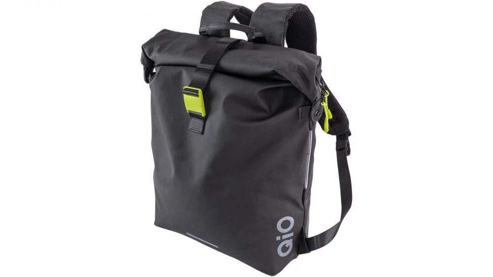 QiO Fahrradtasche QIO RUCKSACK "MIKA" M. HO OK ON HAKEN SCHWARZ