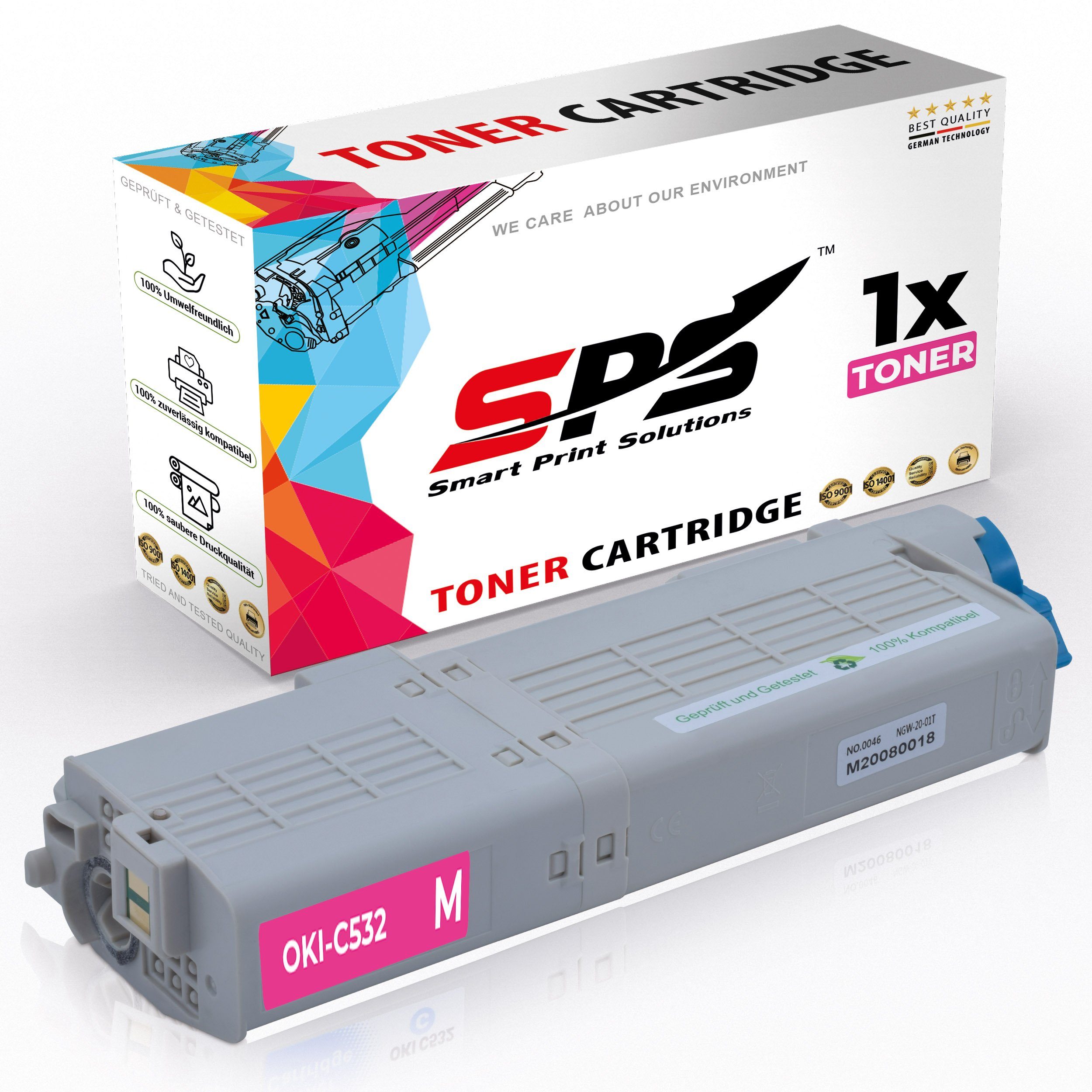 SPS Tonerkartusche Kompatibel für OKI C542DN -46356132 46490606, (1er Pack)