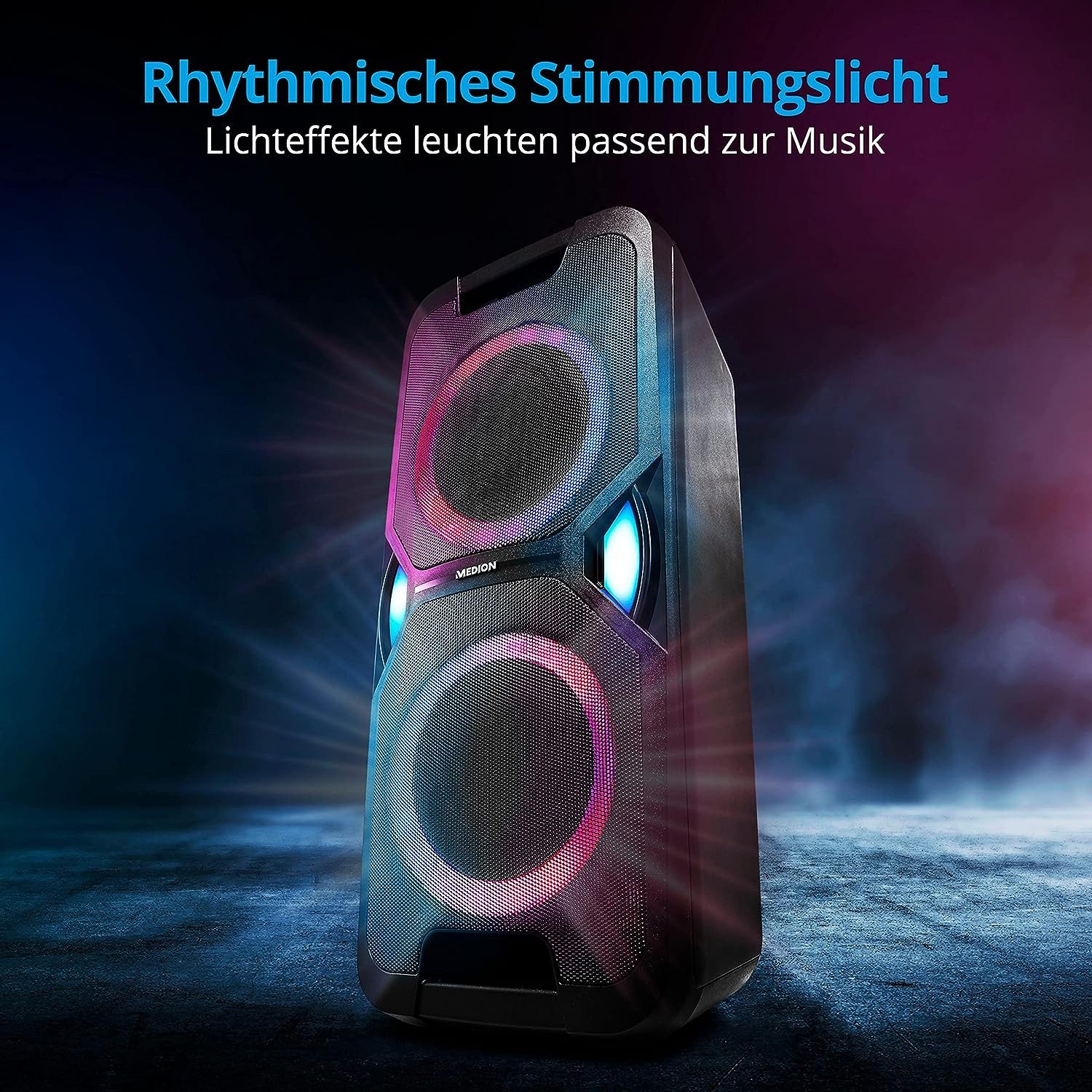 Medion® MEDION LIFE Partylautsprecher P61468 (MD44468) Party-Lautsprecher Lautsprecher