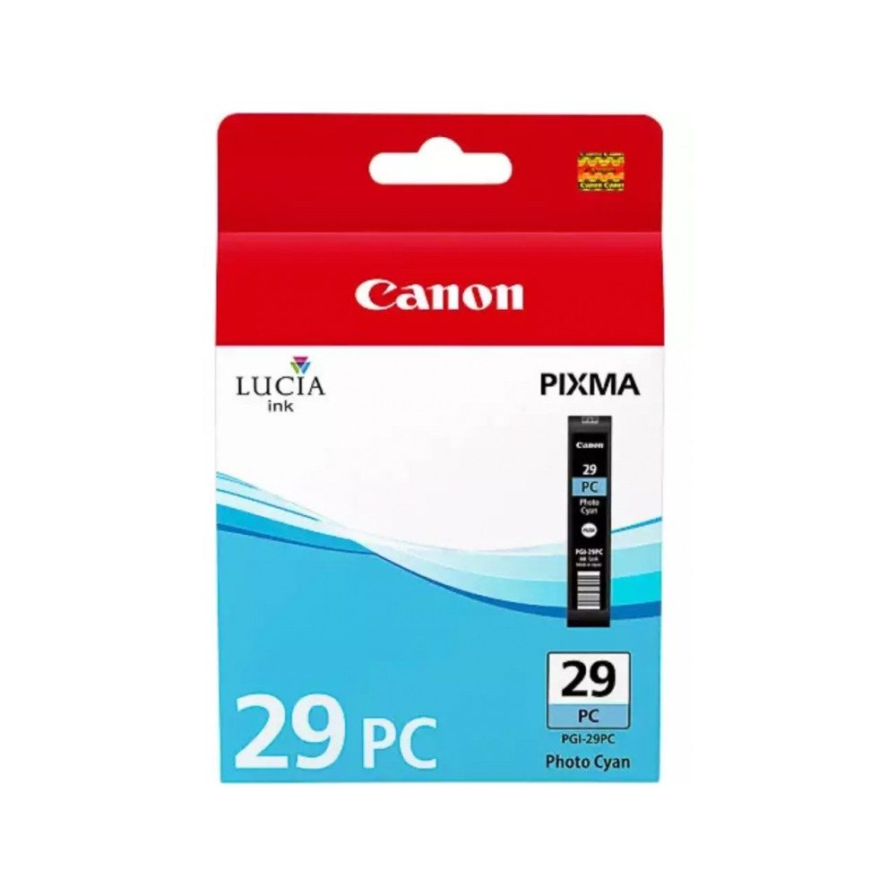 Canon Tonerpatrone CANON PGI29PC Nr.29 Pixma Fototinte Cyan, Wasserfest und stoßfest