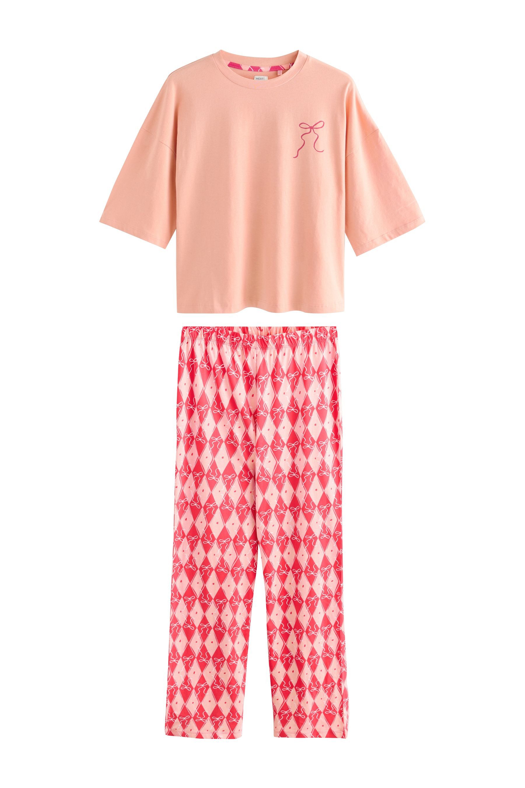 Next Pyjama Kurzärmeliger Baumwoll-Pyjama (2 tlg) günstig online kaufen