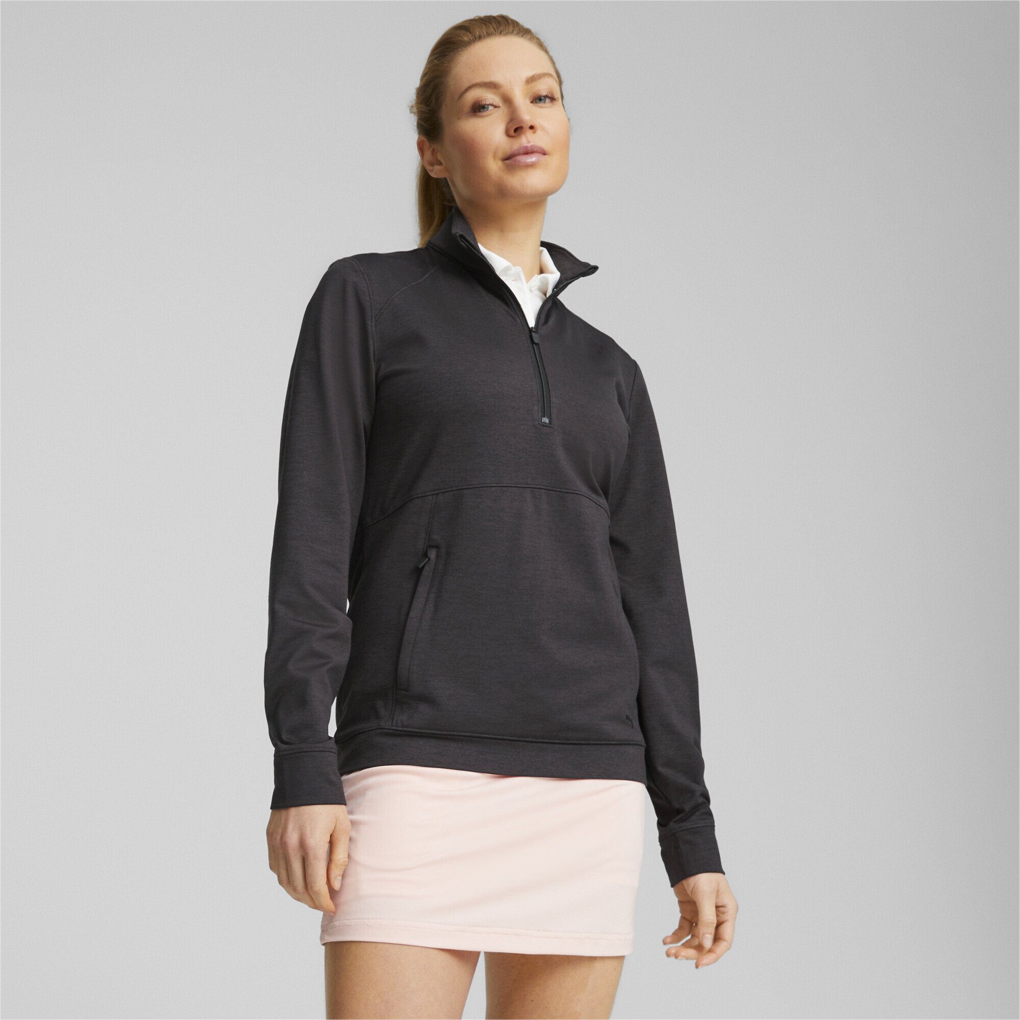 Trainingspullover PUMA mit Rockaway CLOUDSPUN Reißverschluss Golf-Sweatshirt halbem