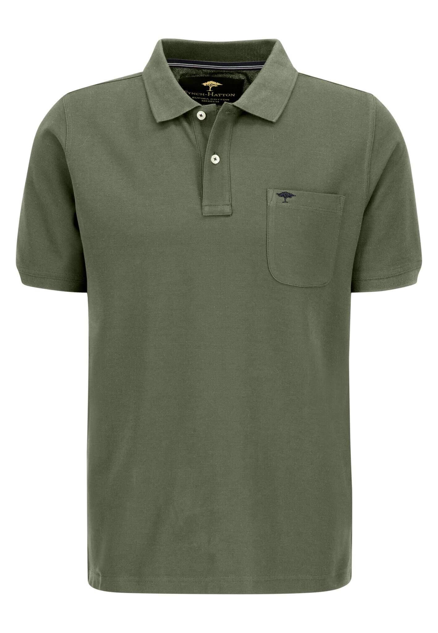 FYNCH-HATTON Poloshirt Herren Poloshirt (1-tlg) oliv (45)