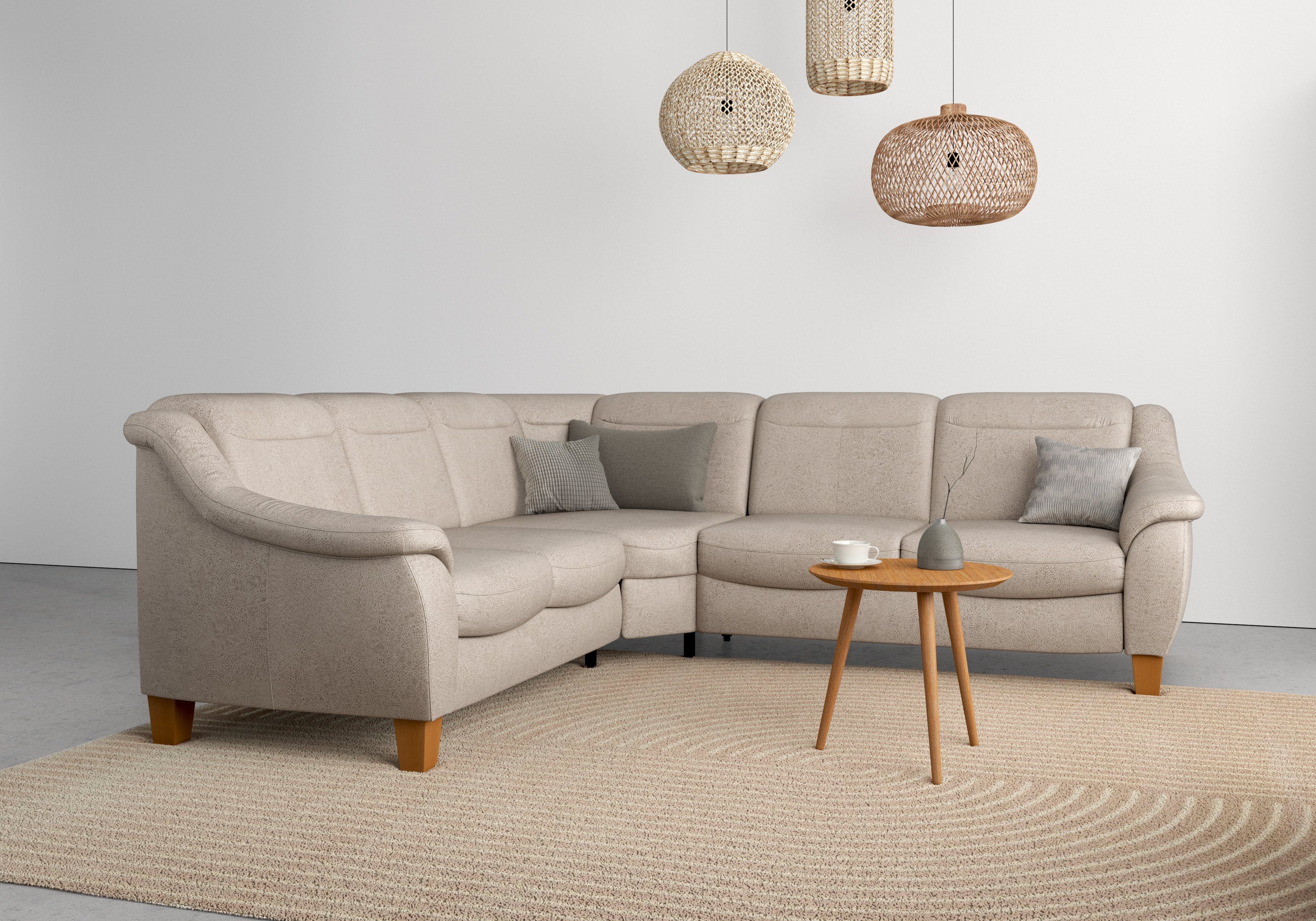 Home affaire Ecksofa Caldera L-Form, Federkern, günstig online kaufen