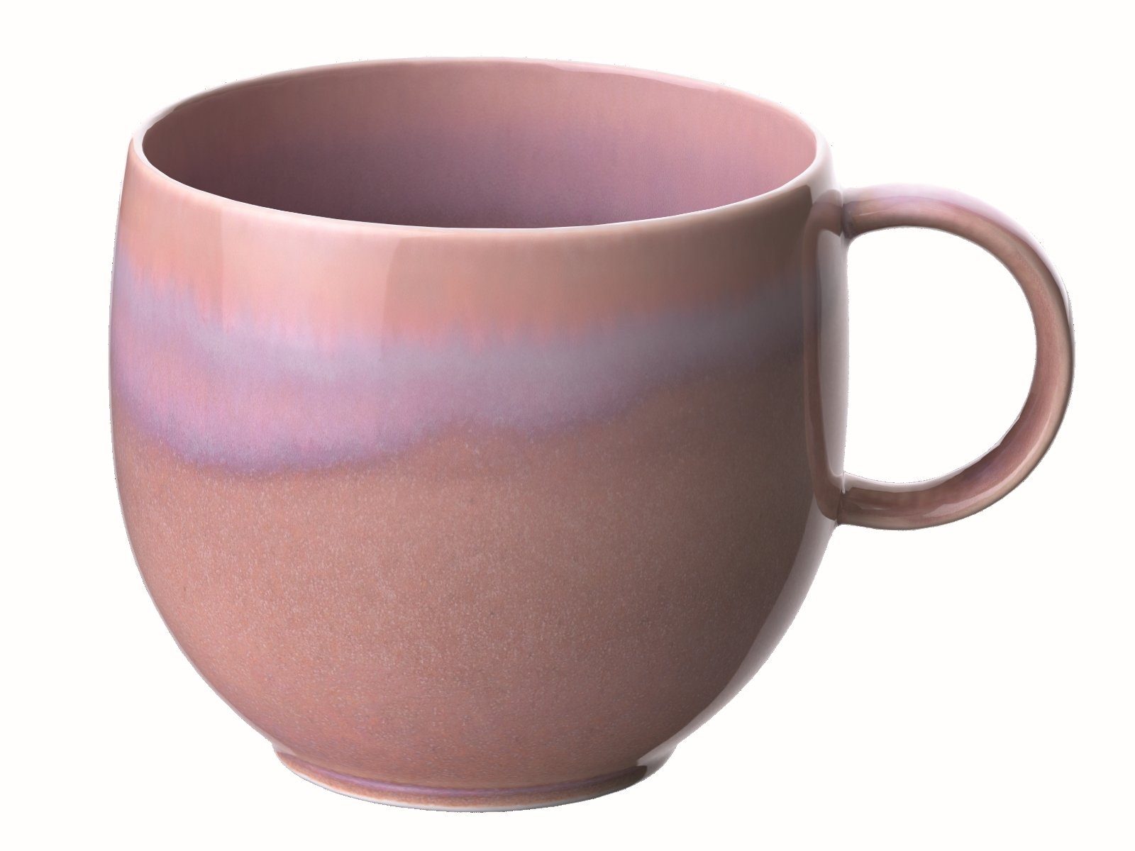 like. by Villeroy & Boch Becher Perlemor Coral Becher mit Henkel 0,29 l, Premium Porzellan