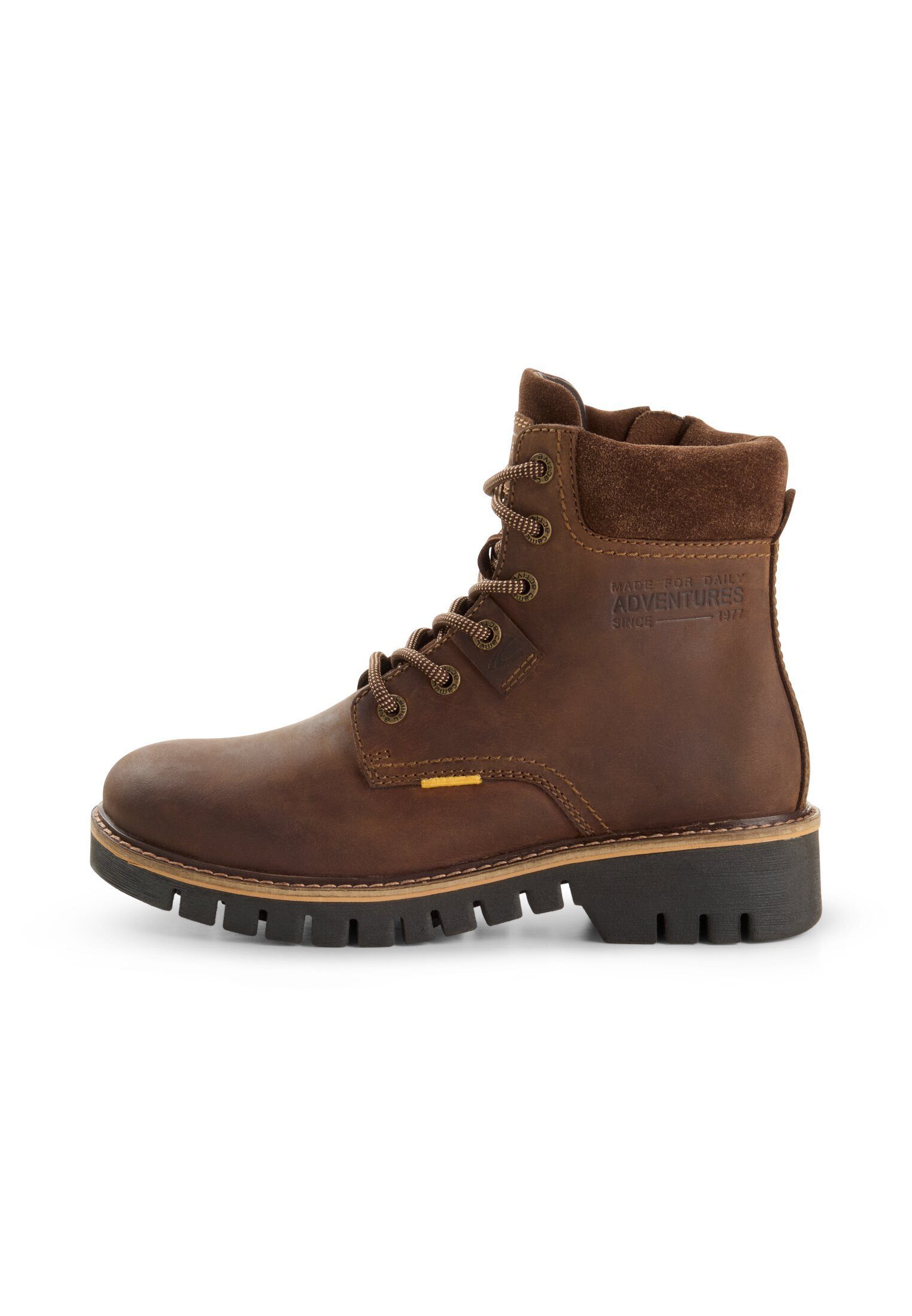 camel active Boots crazy horse/split SCHOKO Winterboots