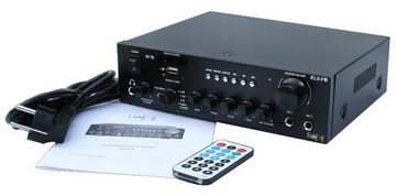 E-Lektron EL5-FB Audioverstärker (Anzahl Kanäle: 2, 35,00 W, FM-Radio, Bluetooth-Empfänger, USB/SD Media-Player, Fernbedienung, Kopfhörerbuchse, Karaoke-Funktion)