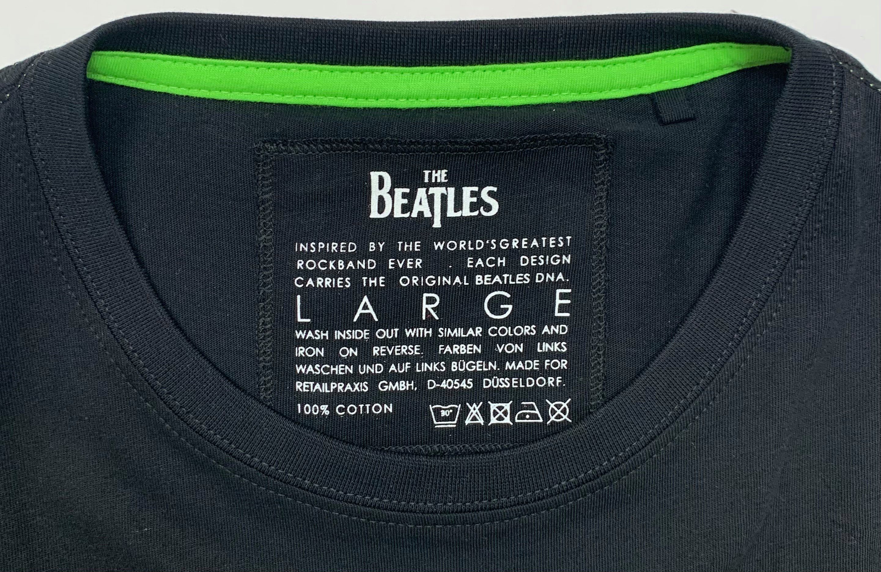 "Apple"/GOTS T-Shirt Frontprint Stück) (Stück, mit The 1-tlg., Beatles