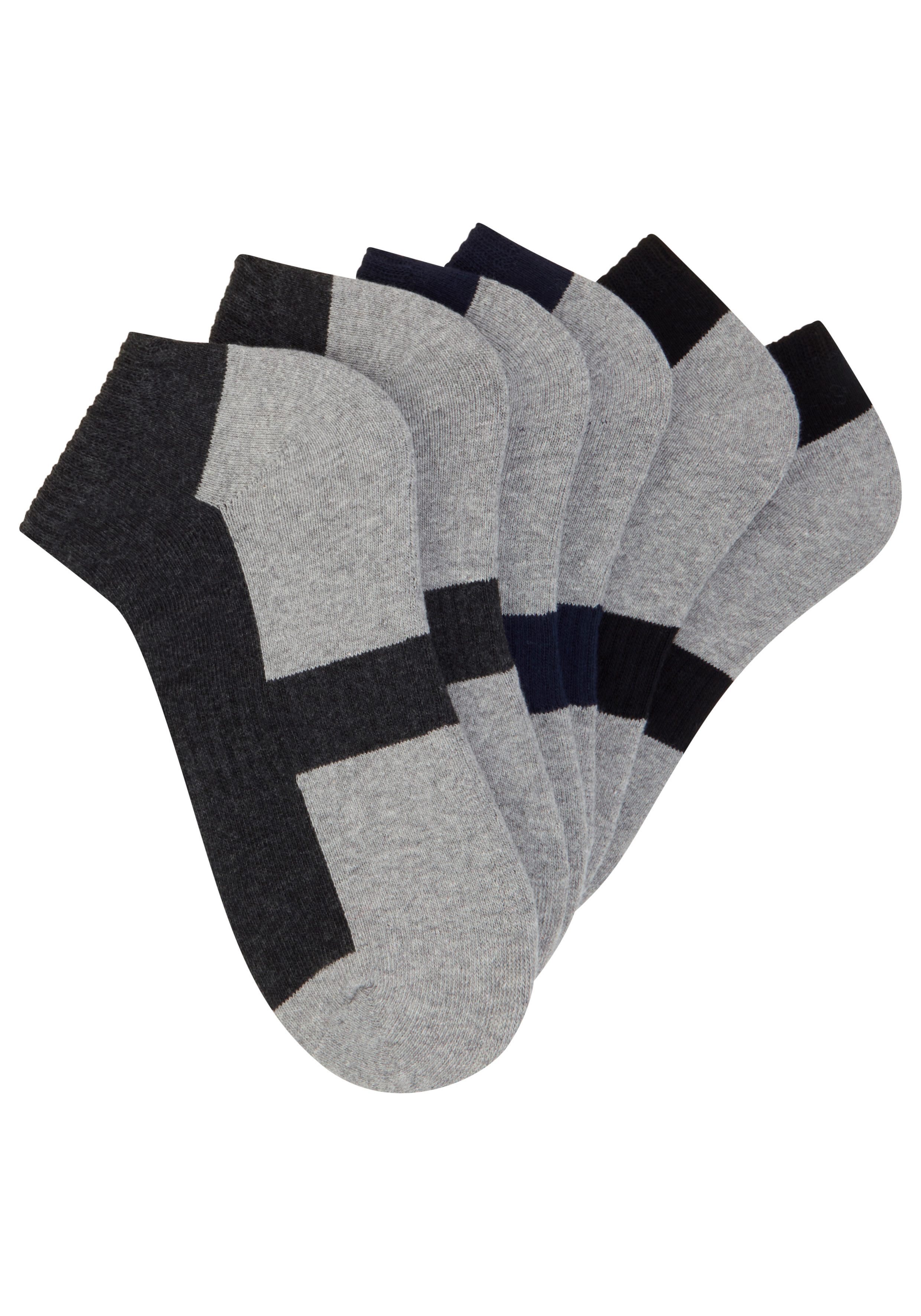 YSABEL MORA Sportsocken (6-Paar) Baumwollmix, elastisch, Verstärkung im Spannbereich